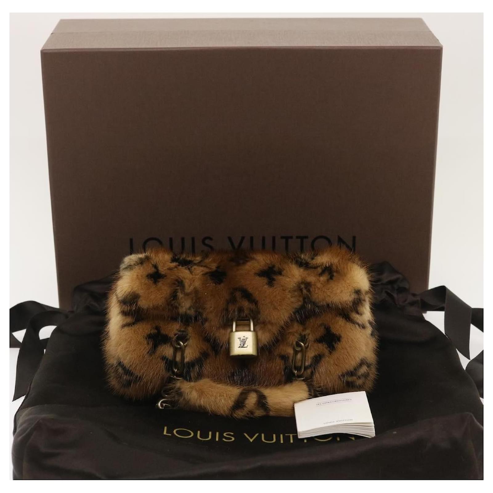 Papillon linen handbag Louis Vuitton Multicolour in Linen - 24340684