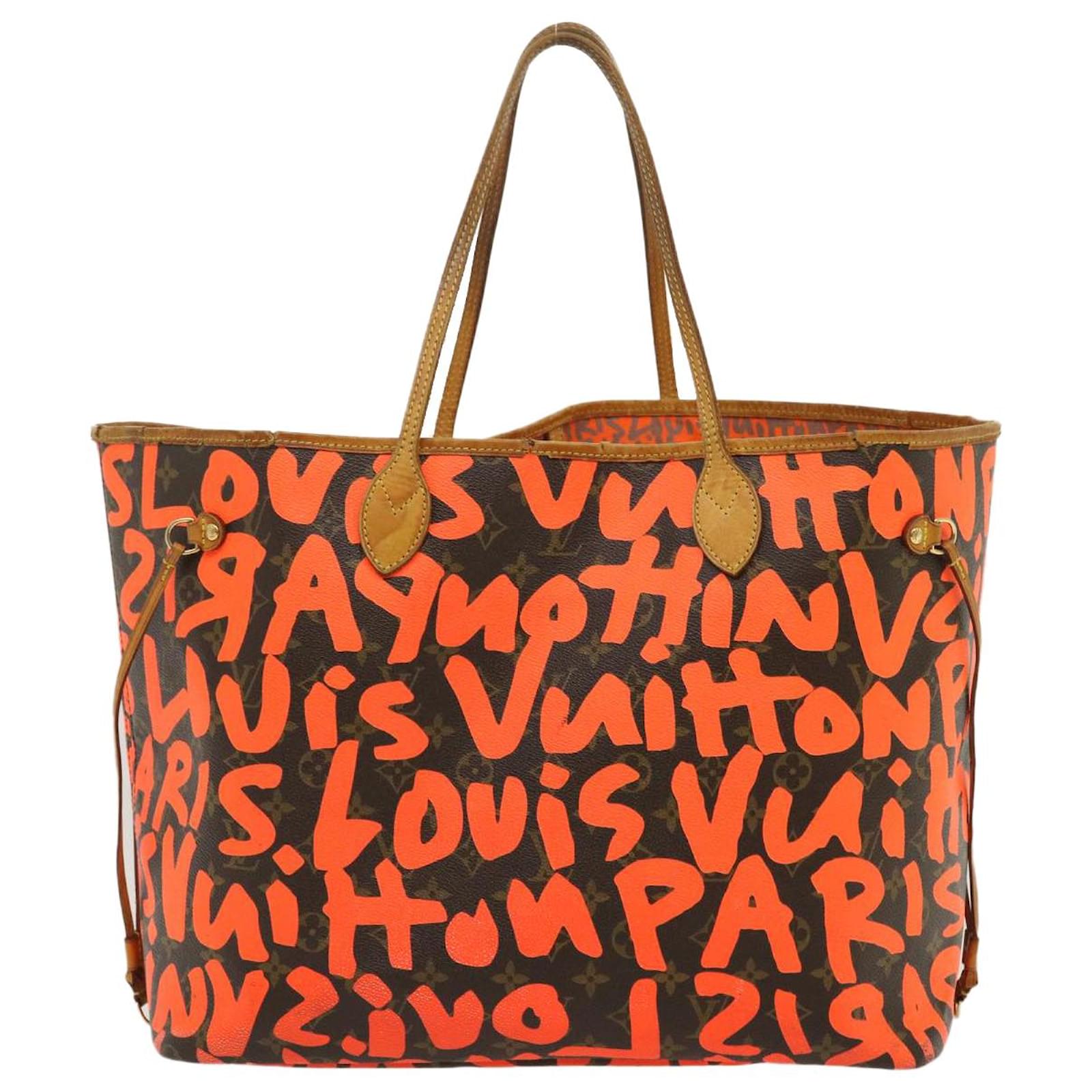 Louis Vuitton Orange Monogram Graffiti Neverfull GM