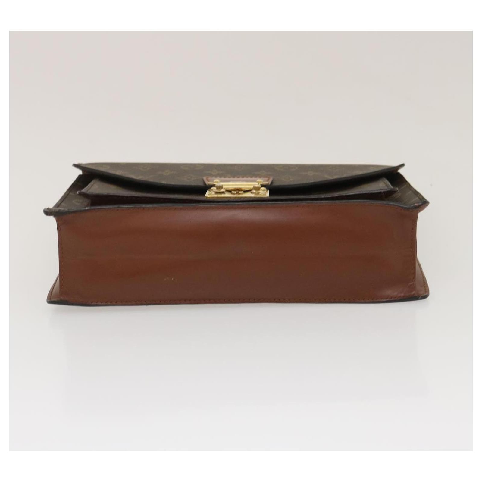 Louis Vuitton Monceau Brown Cloth ref.582860 - Joli Closet