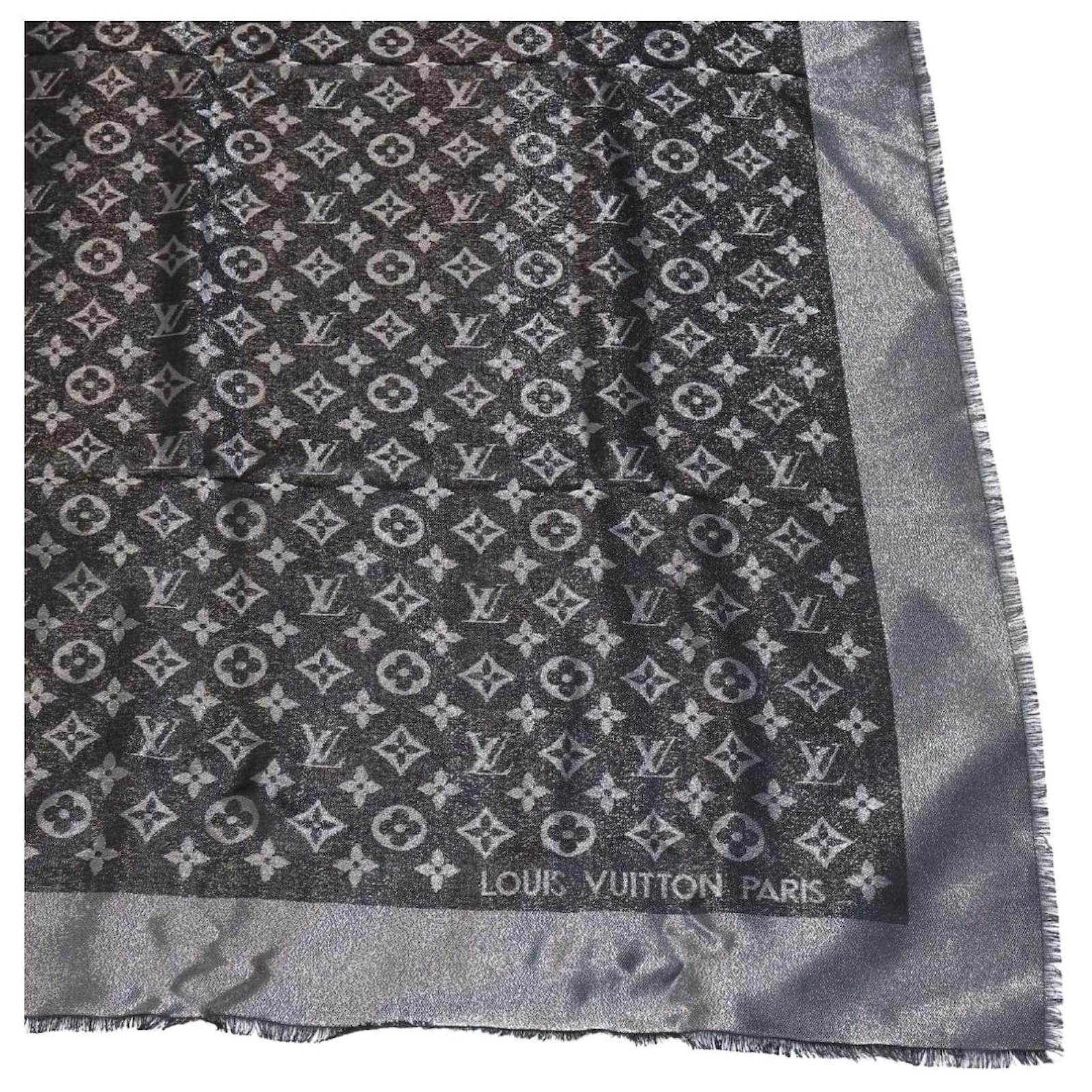 Louis Vuitton Scarf Silk Metal Wool