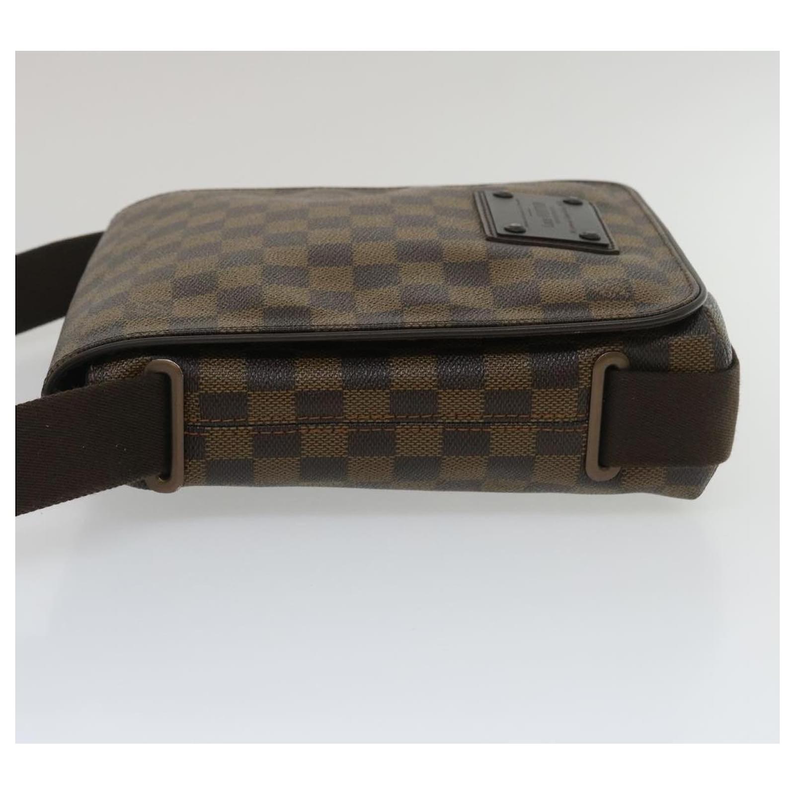 Louis+Vuitton+Brooklyn+Messenger+Bag+PM+Brown+Leather for sale online