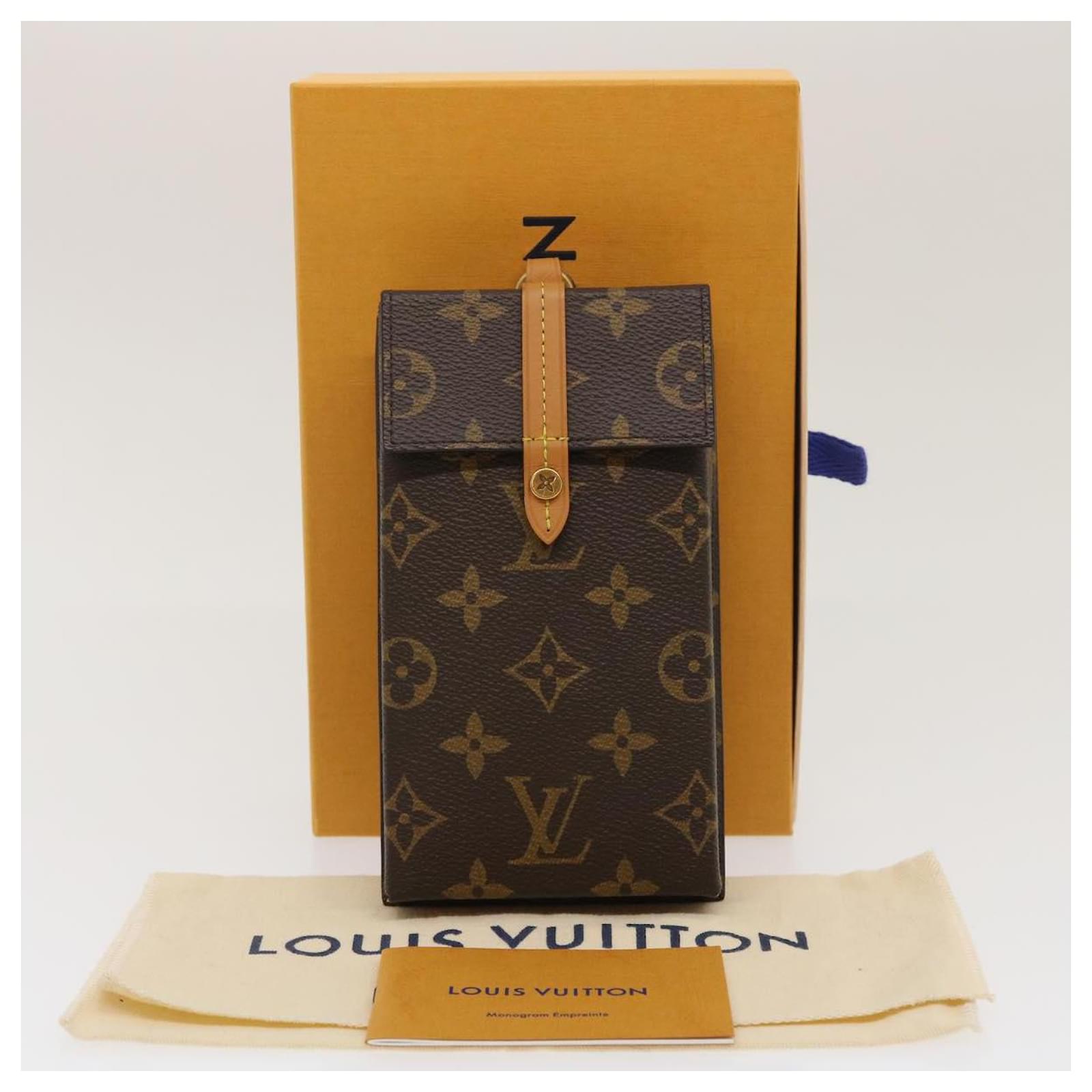 Auth Louis Vuitton Monogram Etui Telephonne MM Mobile Phone Case M66546  e52885g