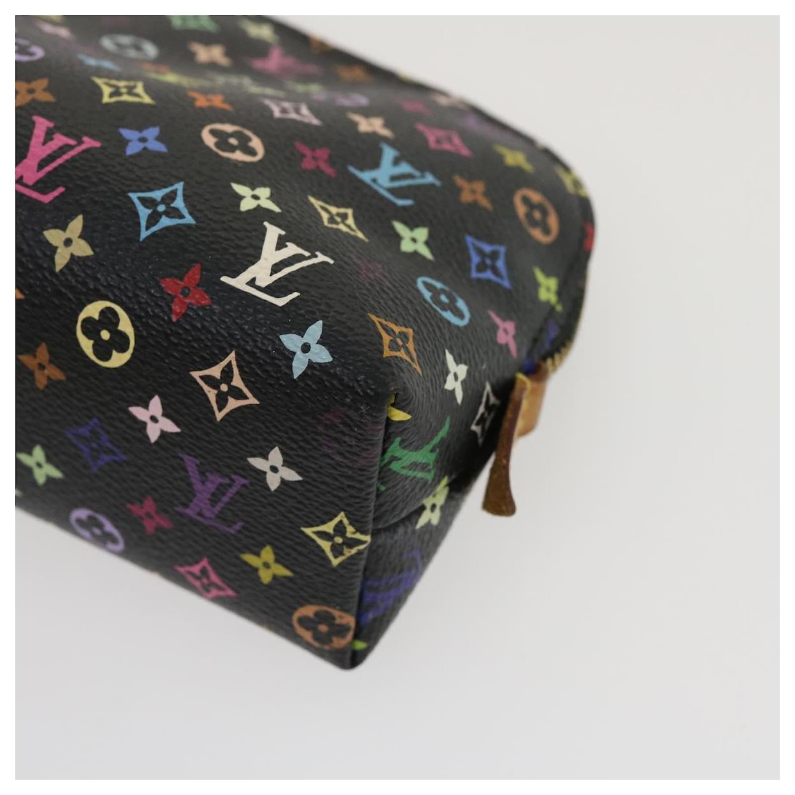 LOUIS VUITTON Monogram Multicolor Pochette Cosmetic Pouch Black M47355 LV  yk4520 ref.583411 - Joli Closet