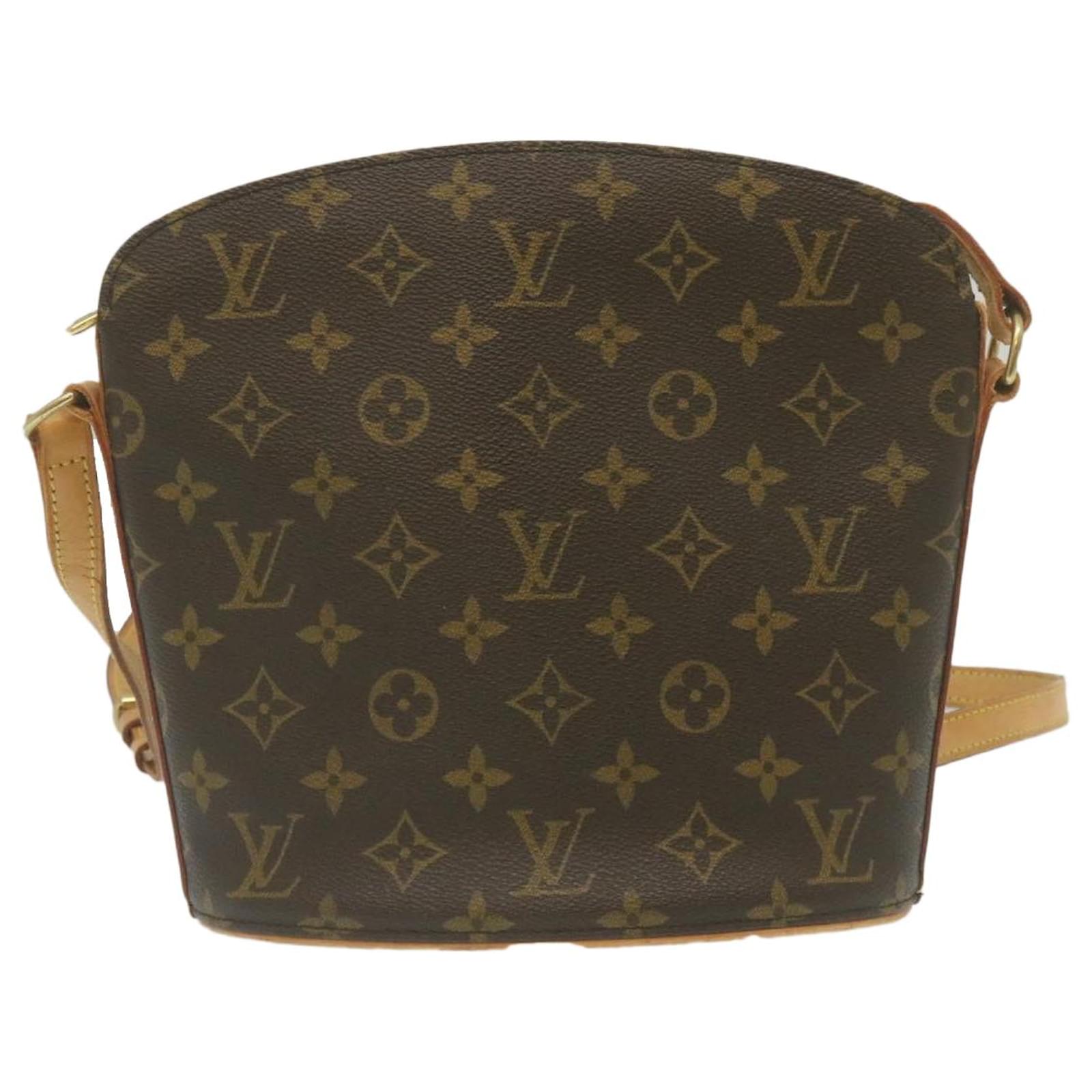 Auth Louis Vuitton Monogram Drouot Cross Body Shoulder Bag M51290