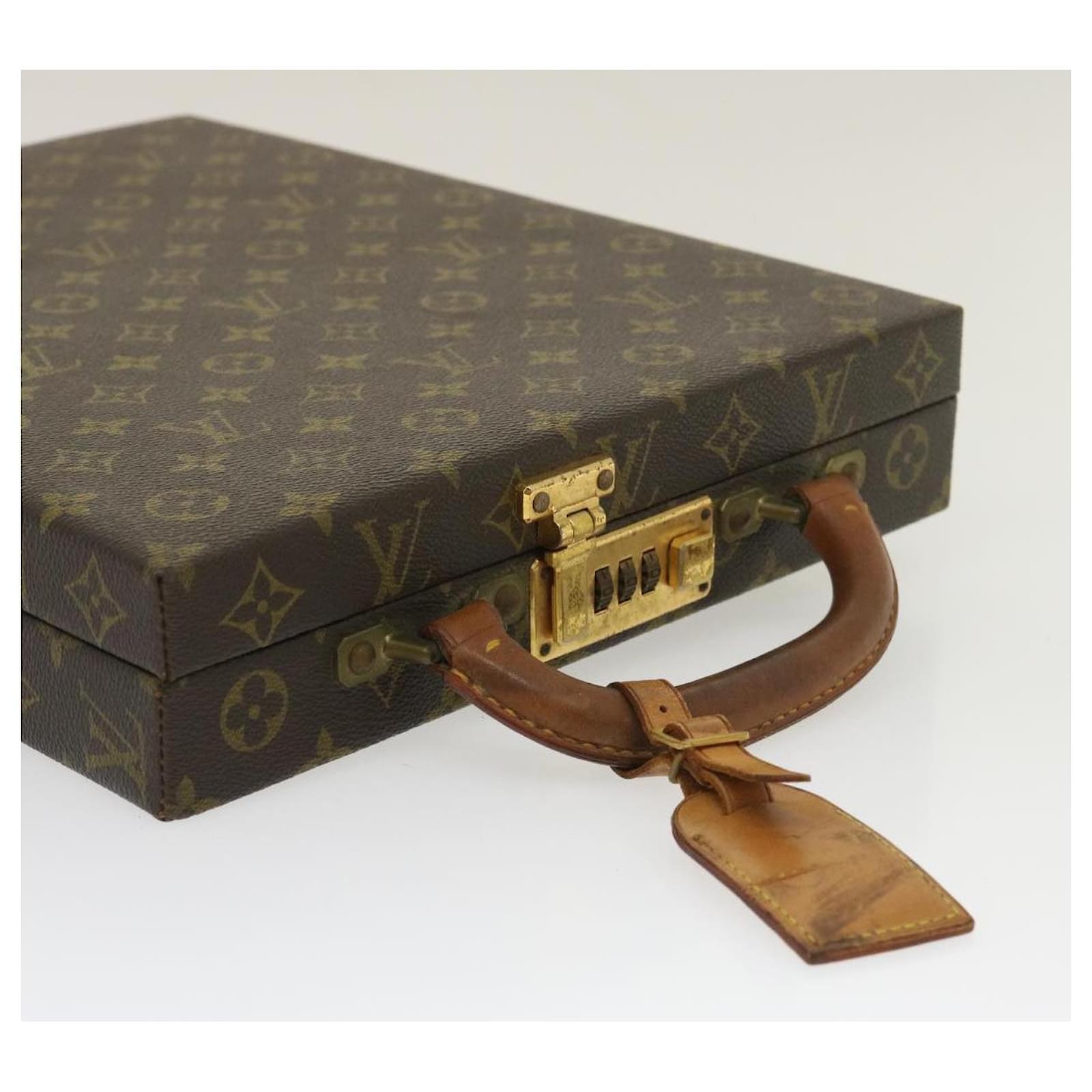 Louis Vuitton, Bags, Louis Vuitton Monogram Attache Case Hand Bag Vintage  Lv Auth Fm447a