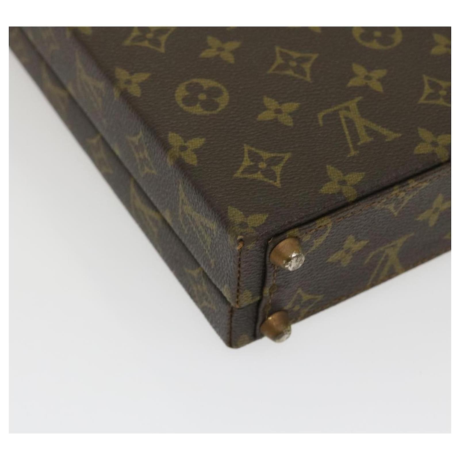 Louis Vuitton, Bags, Louis Vuitton Monogram Attache Case Hand Bag Vintage  Lv Auth Fm447a