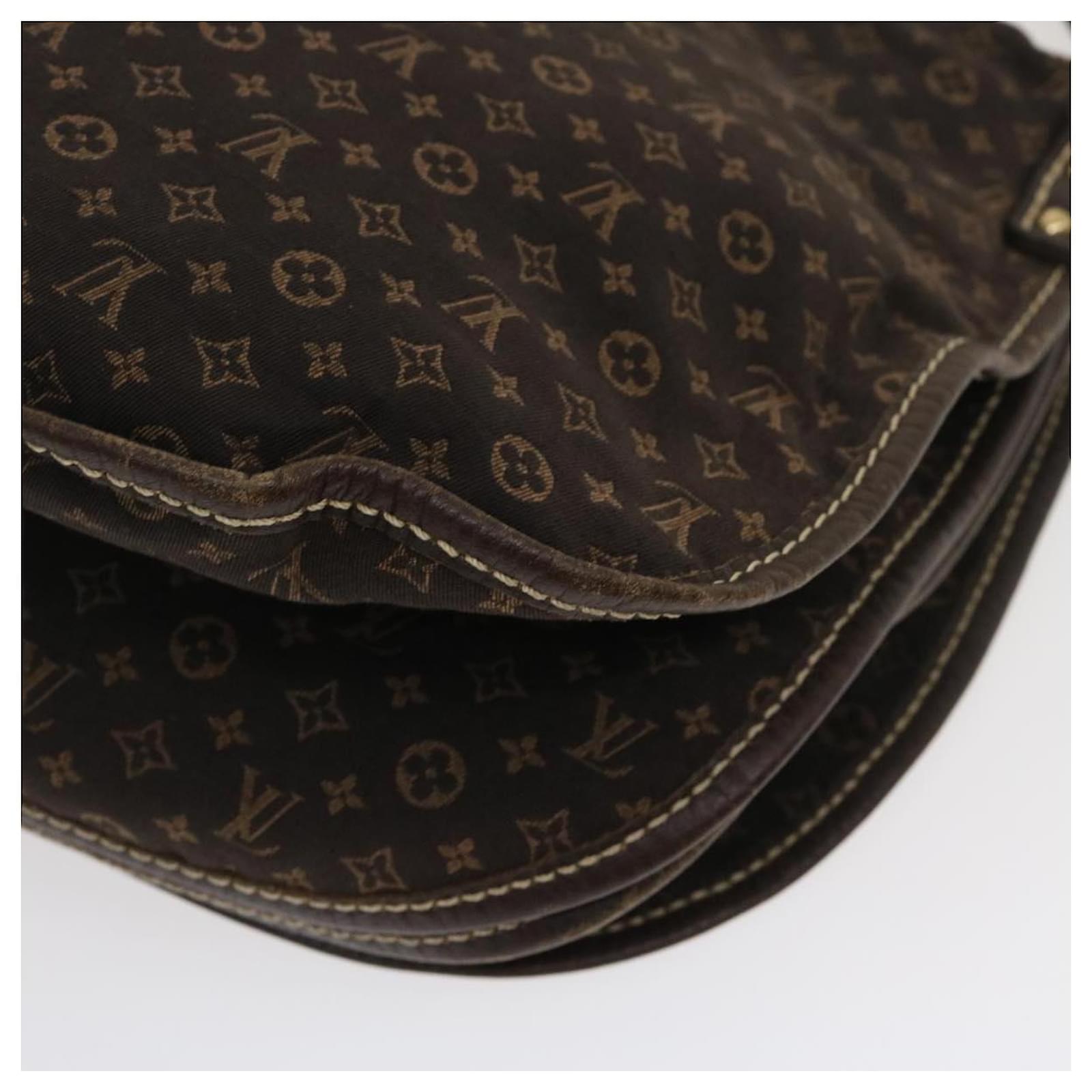 LOUIS VUITTON Monogram Mini Lin Aman Shoulder Bag Brown M40021 LV