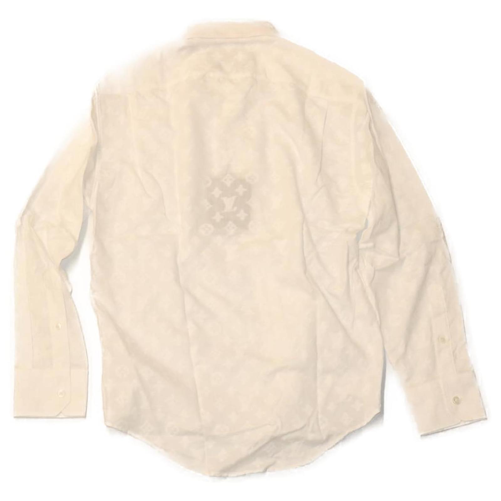 LOUIS VUITTON Monogram Virgil Abloh Tie Dye Shirt Cotton S RM2129