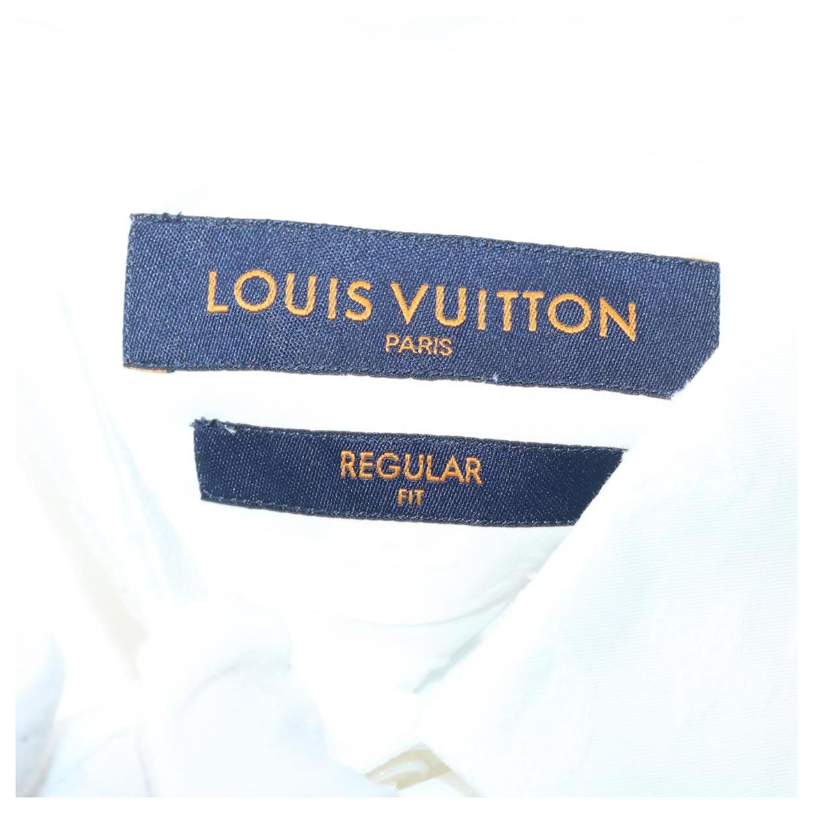 LOUIS VUITTON Shirt XS Cotton Lyocell White HUE HFS80W LV Auth ak187a  ref.583770 - Joli Closet