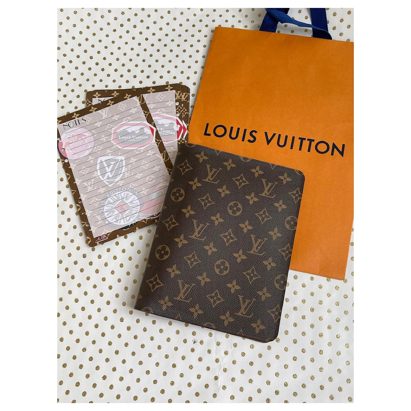 Shop Louis Vuitton MONOGRAM Desk Agenda Cover (R20100) by