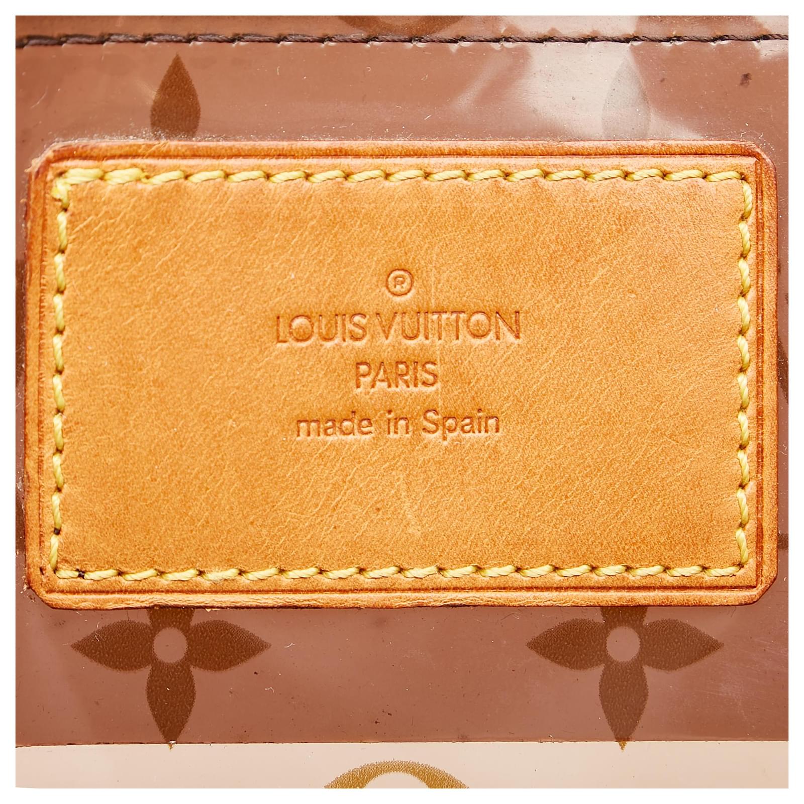 Louis Vuitton Brown Monogram Vinyl Cabas Sac Ambre MM Plastic ref.880515 -  Joli Closet
