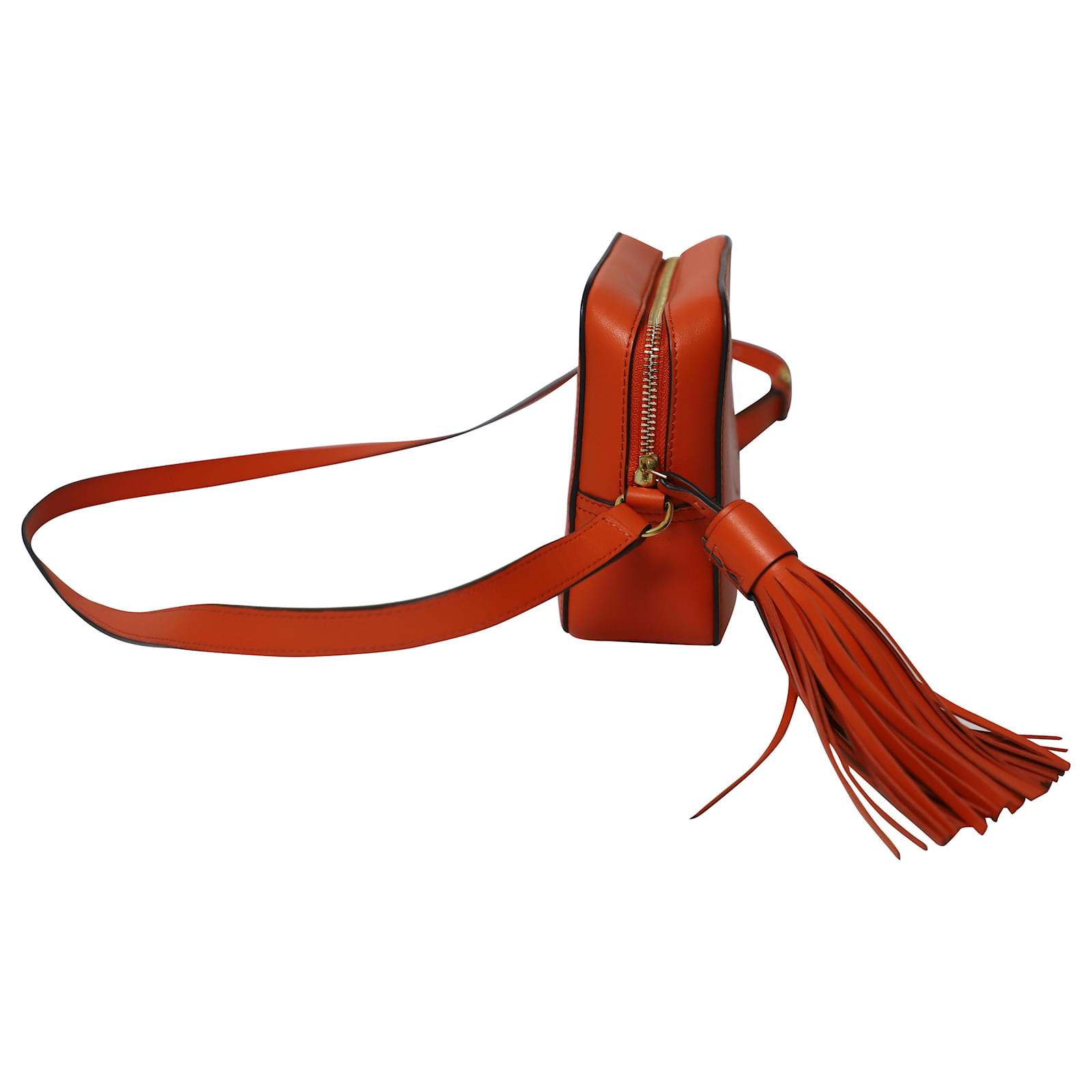 Anya Hindmarch Crossbody Wink Bag in Orange Leather ref.585407 Joli