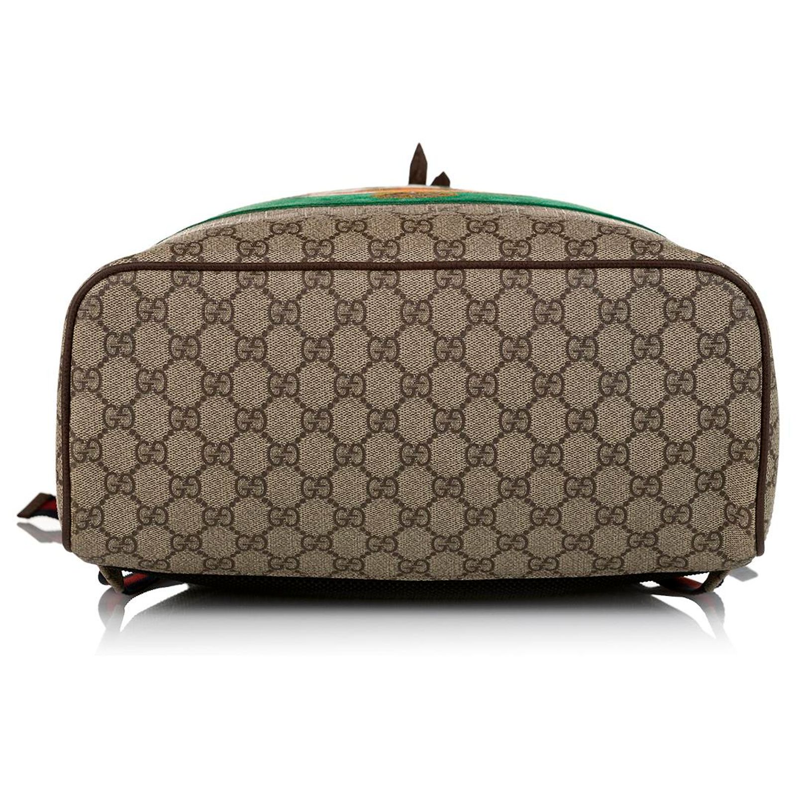 Gucci GG Supreme Bosco Leather Backpack Brown GUCCI Bosco GG Supreme Embroidered Backpack Daypack Canvas  main image 3