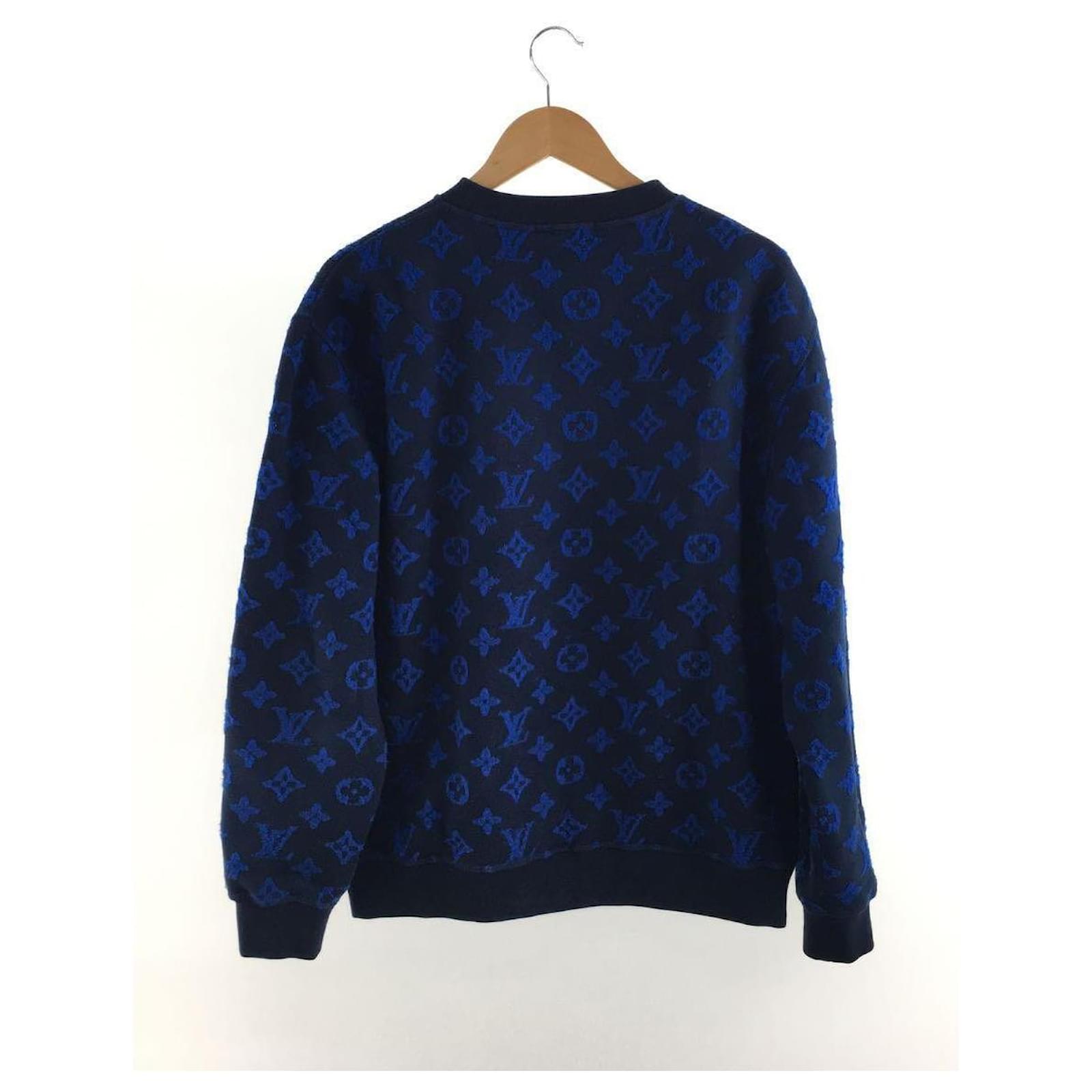 Louis Vuitton Tie-Dye Crew Neck Sweatshirt - Blue Sweaters, Clothing -  LOU78451