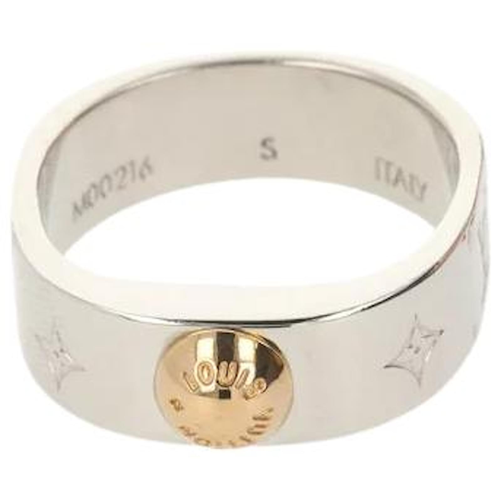 Louis Vuitton Nanogram Ring S Approx. Size approx. 4.8g / Approx. 9 Silver  ring Silver hardware ref.586495 - Joli Closet