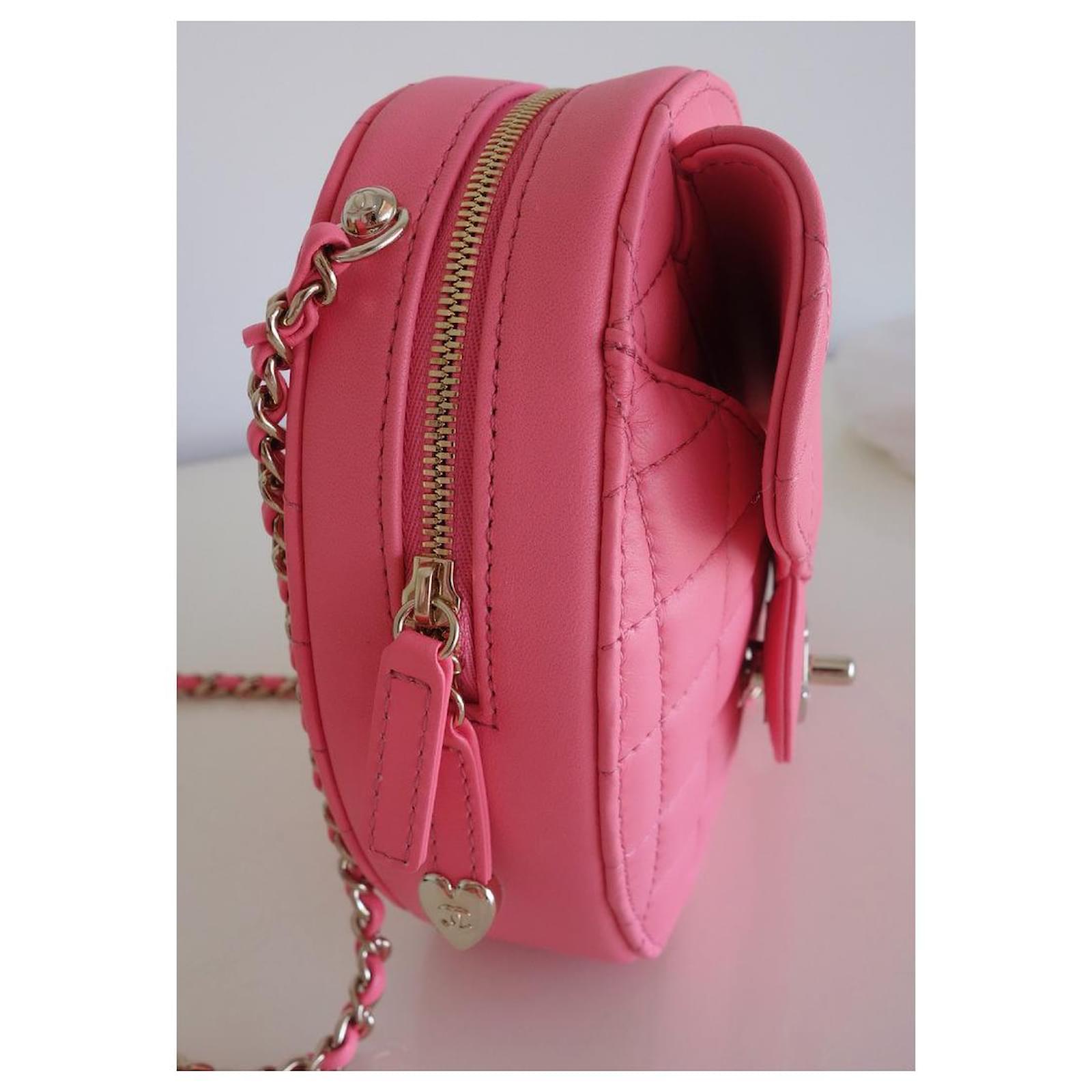 Chanel heart bag New Pink Leather ref.841334 - Joli Closet