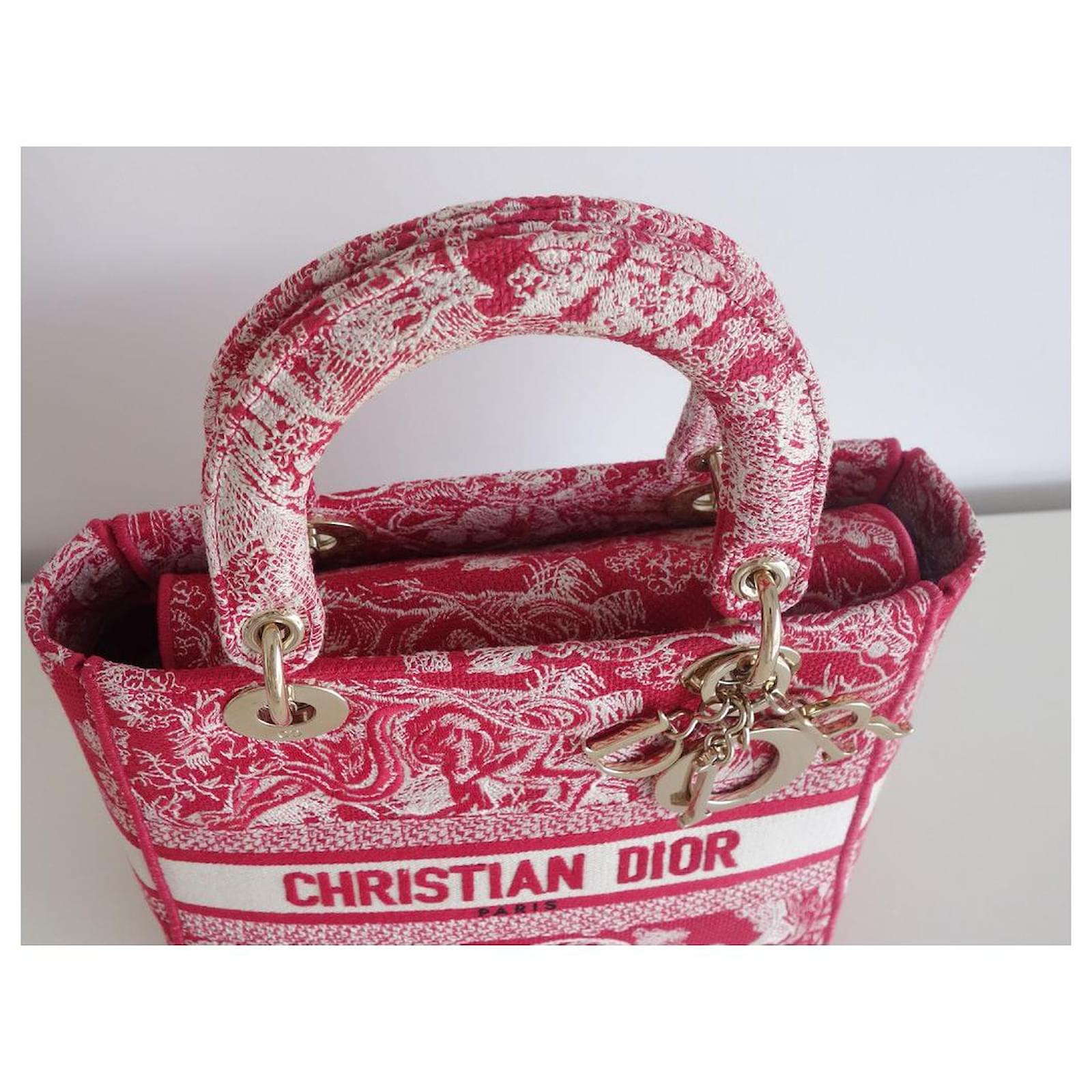 Christian Dior Speedy Dior bag Dark red Cloth ref.624264 - Joli Closet