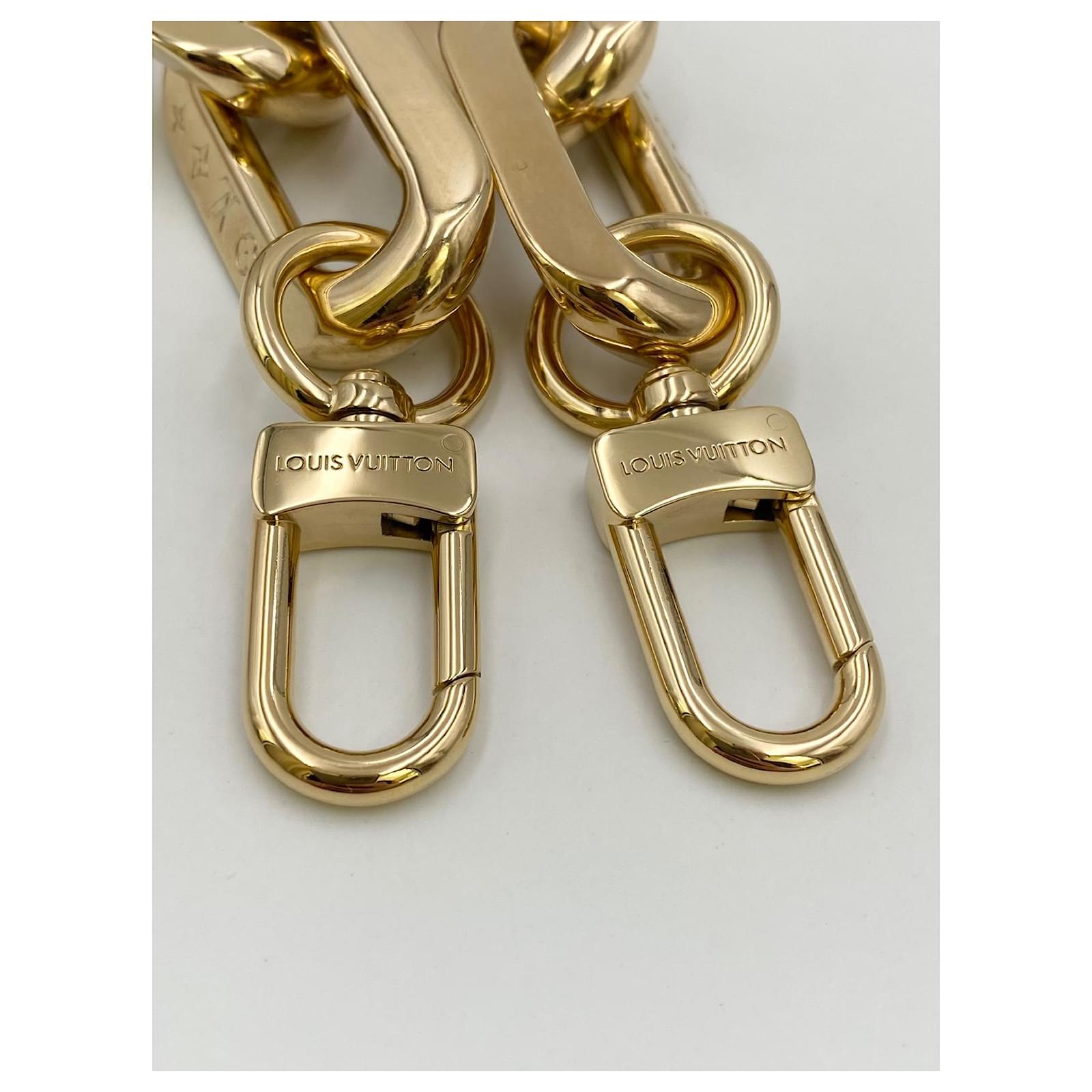 Louis Vuitton gold chain shoulder strap BB orchids Golden Fuschia