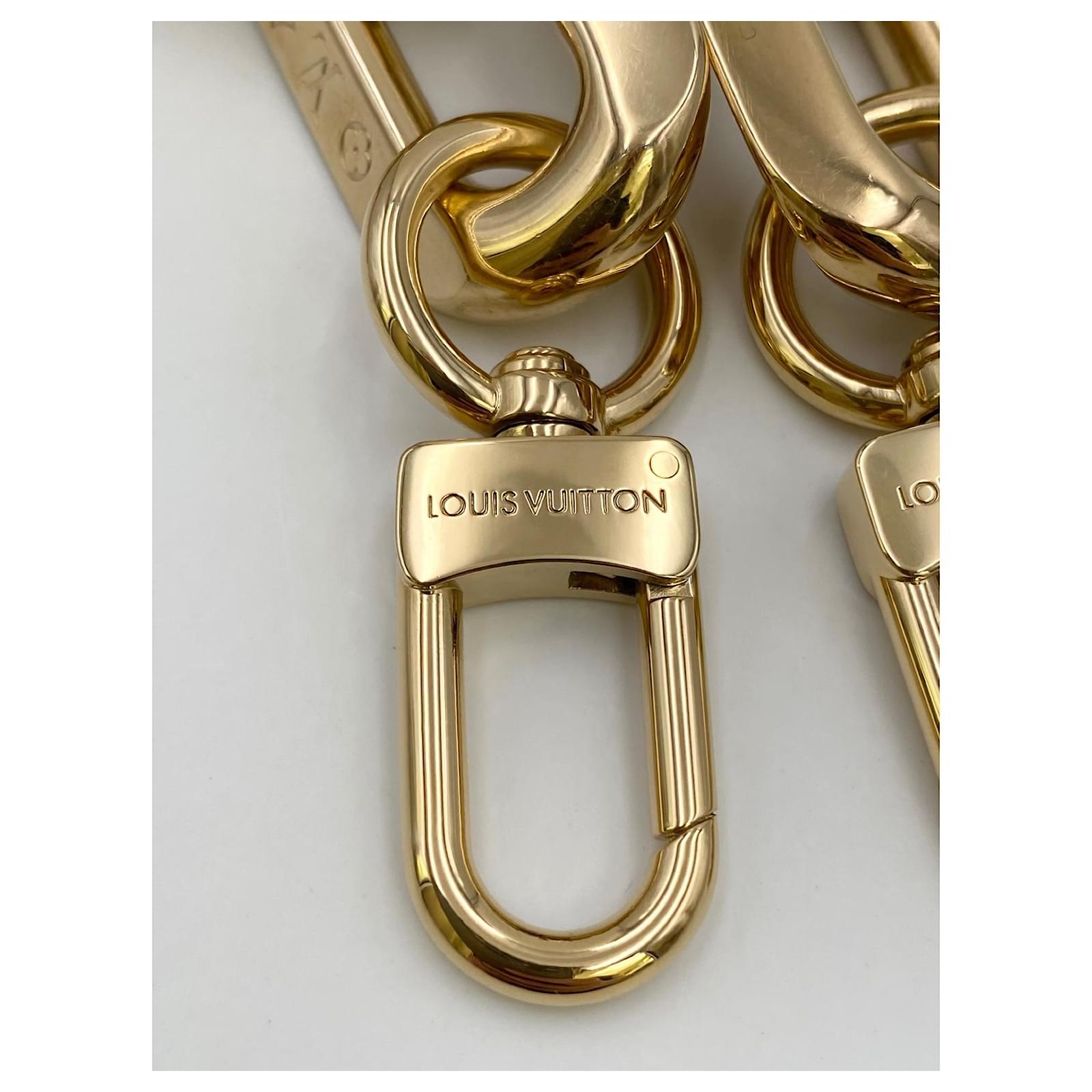 Louis Vuitton gold chain shoulder strap BB orchids Golden Fuschia Metal  ref.586557 - Joli Closet