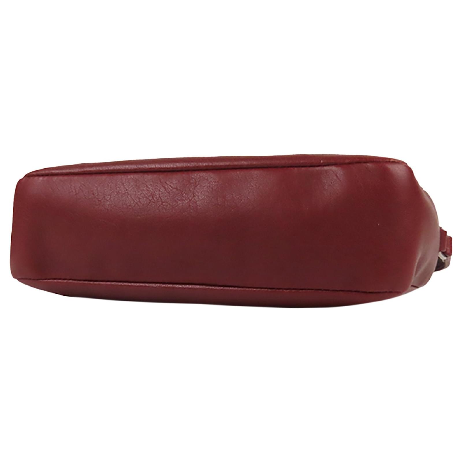 Saint Laurent Red Lou Leather Camera Bag Dark red Pony-style calfskin  ref.586711 - Joli Closet
