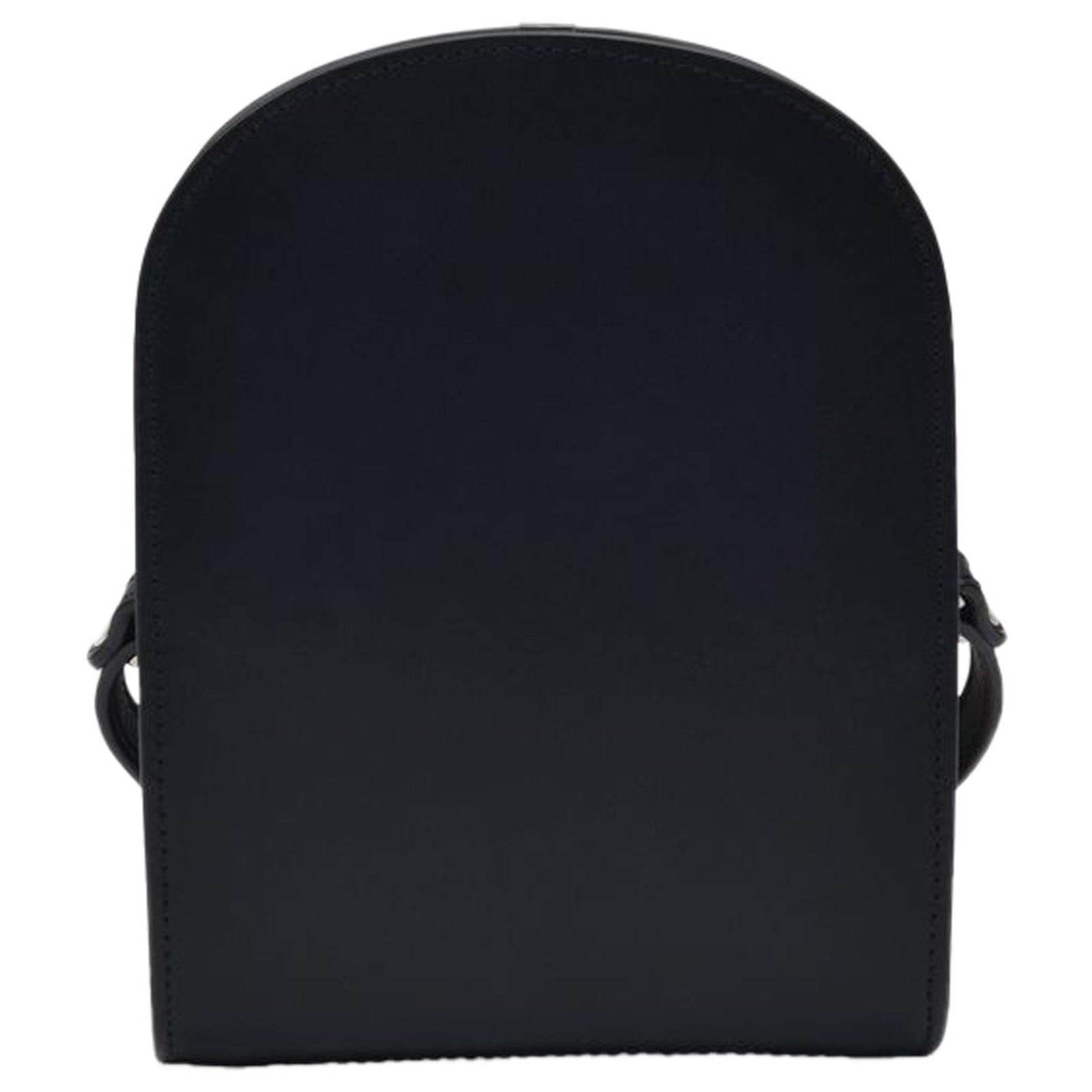 Apc Neck Pouch Demi-Lune in Black Leather (Sold) - Joli Closet