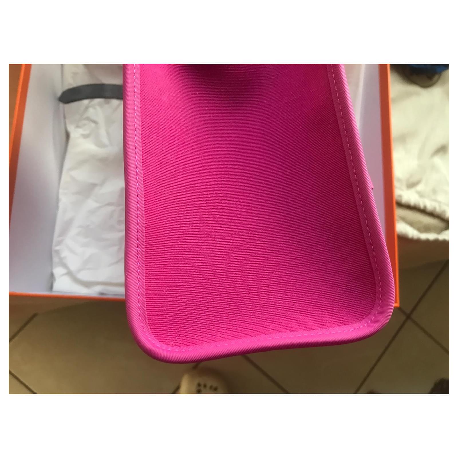 Hermès Herbag Handbag in Pink Fabric – Fancy Lux