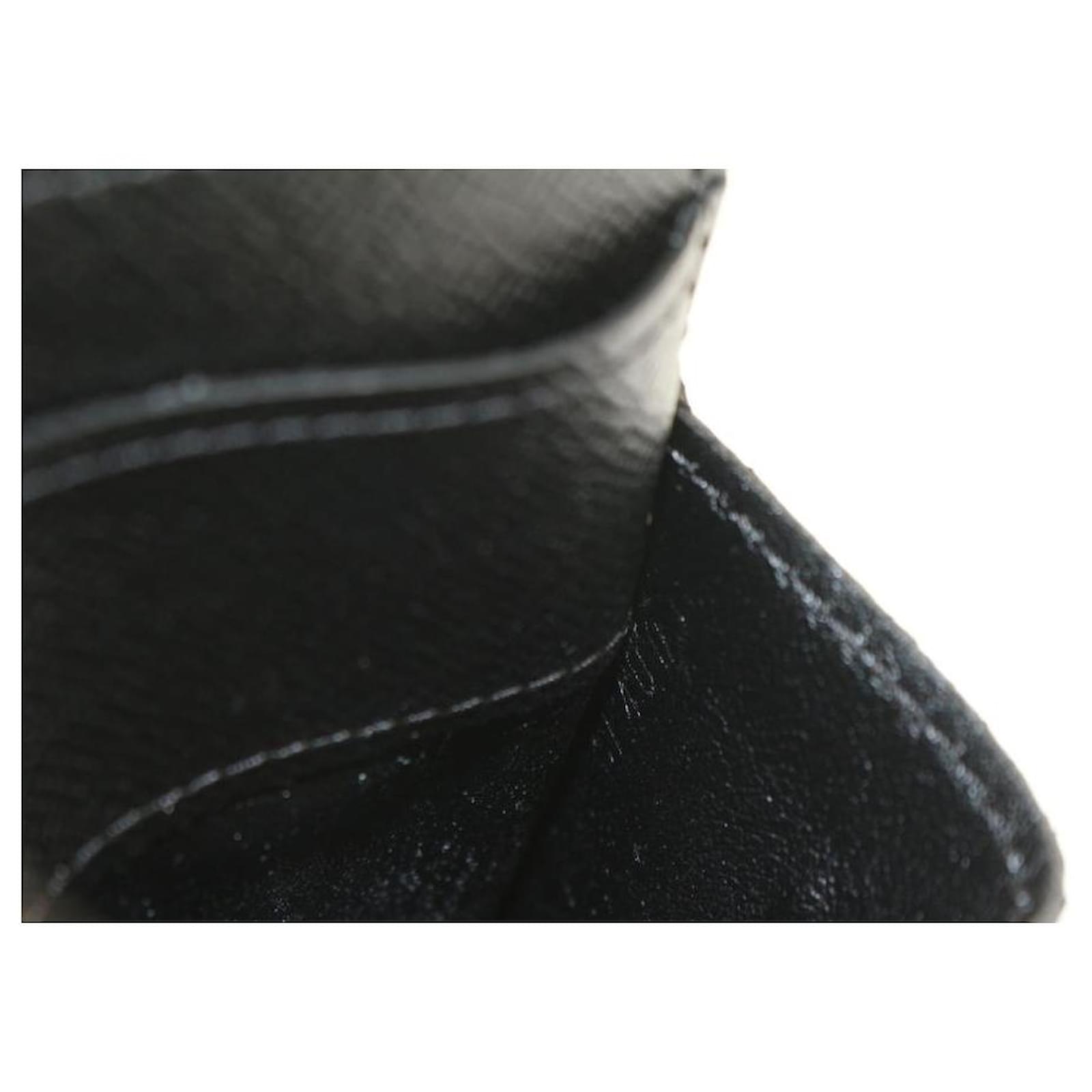 Louis Vuitton Pocket Organizer Initials Epi Noir Black in Leather - US