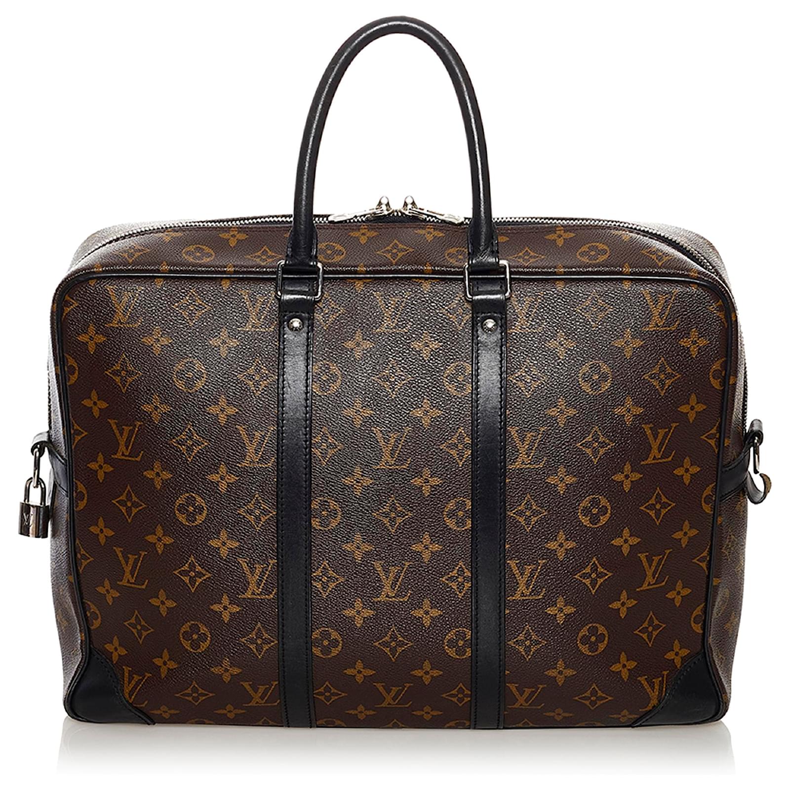 Louis Vuitton Monogram Macassar Porte-Documents Voyage GM - Brown