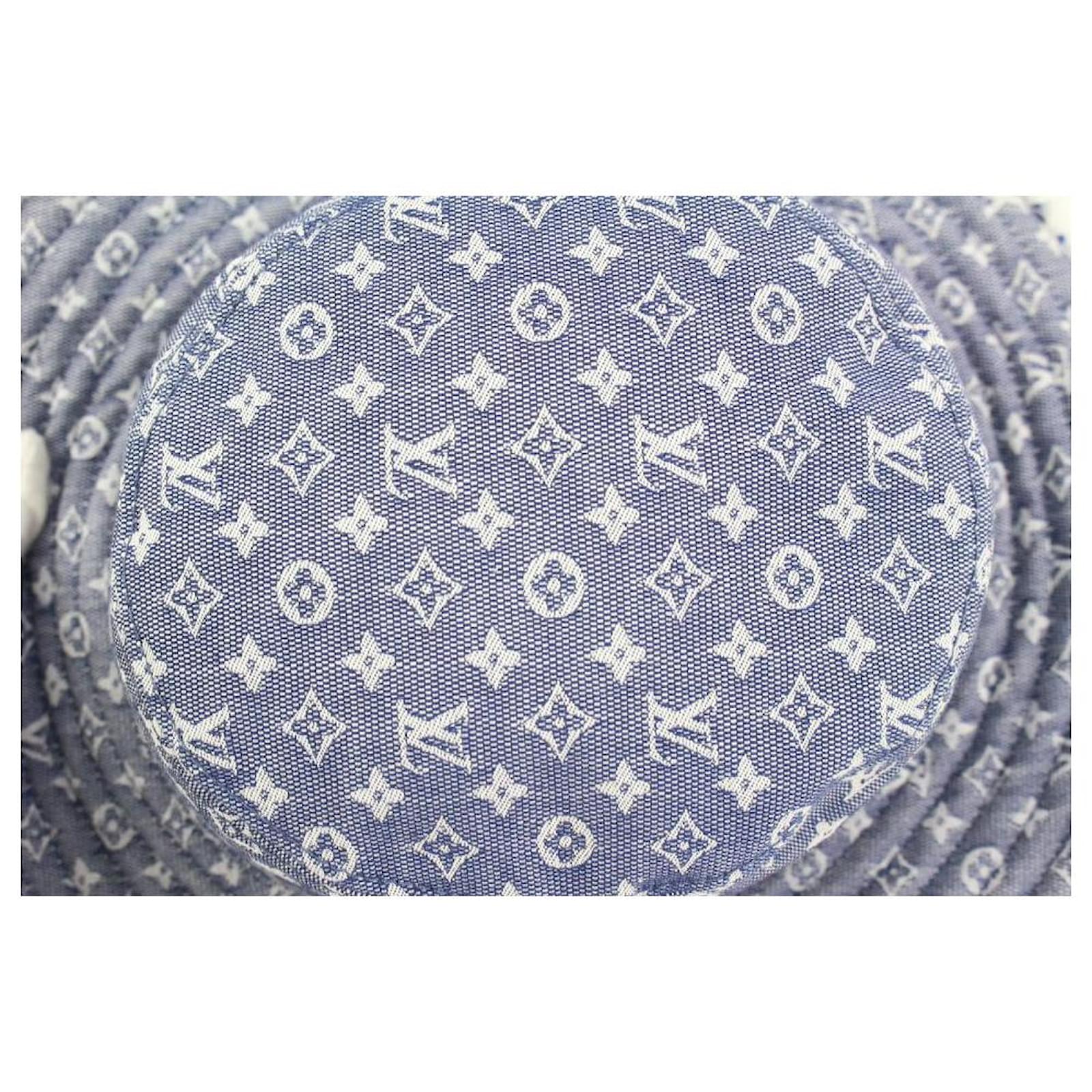 Louis Vuitton Monogram Denim Bucket Hat Bobbygram Cap Rare Jean Sun Visor  Leather ref.588337 - Joli Closet