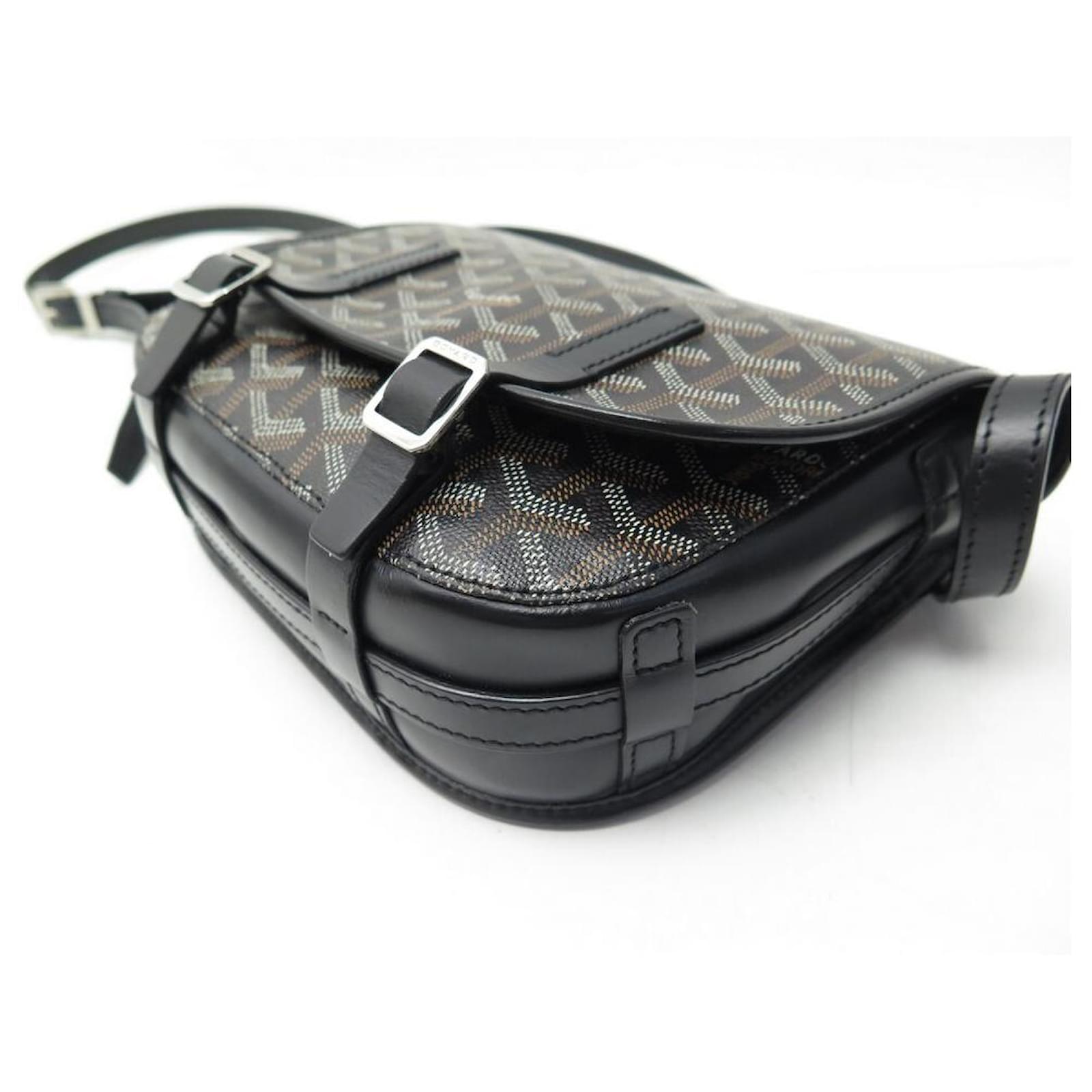 Pre-order Goyard Belvedere PM 2 Black Flap Bag, Luxury, Bags