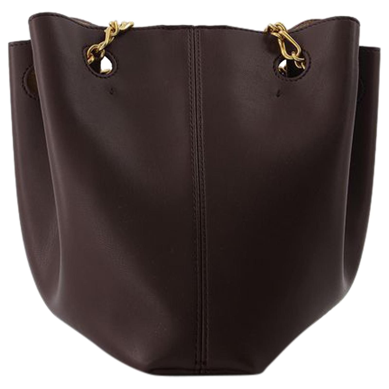 ハンドバッグ The Gather Bucket Bag in Brown Vegan Leather The Gather Bucket Bag in Brown Vegan Leather