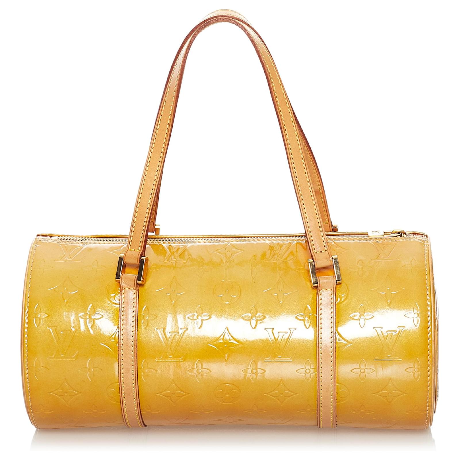 Bedford patent leather handbag Louis Vuitton Yellow in Patent