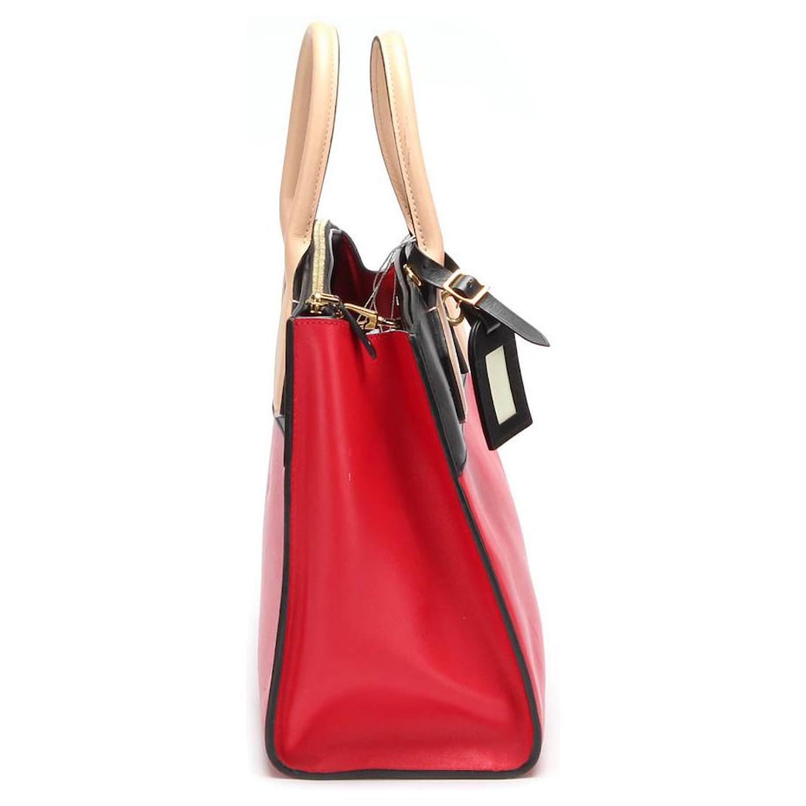 Louis Vuitton Tricolor Leather City Steamer Bag Red Pony-style
