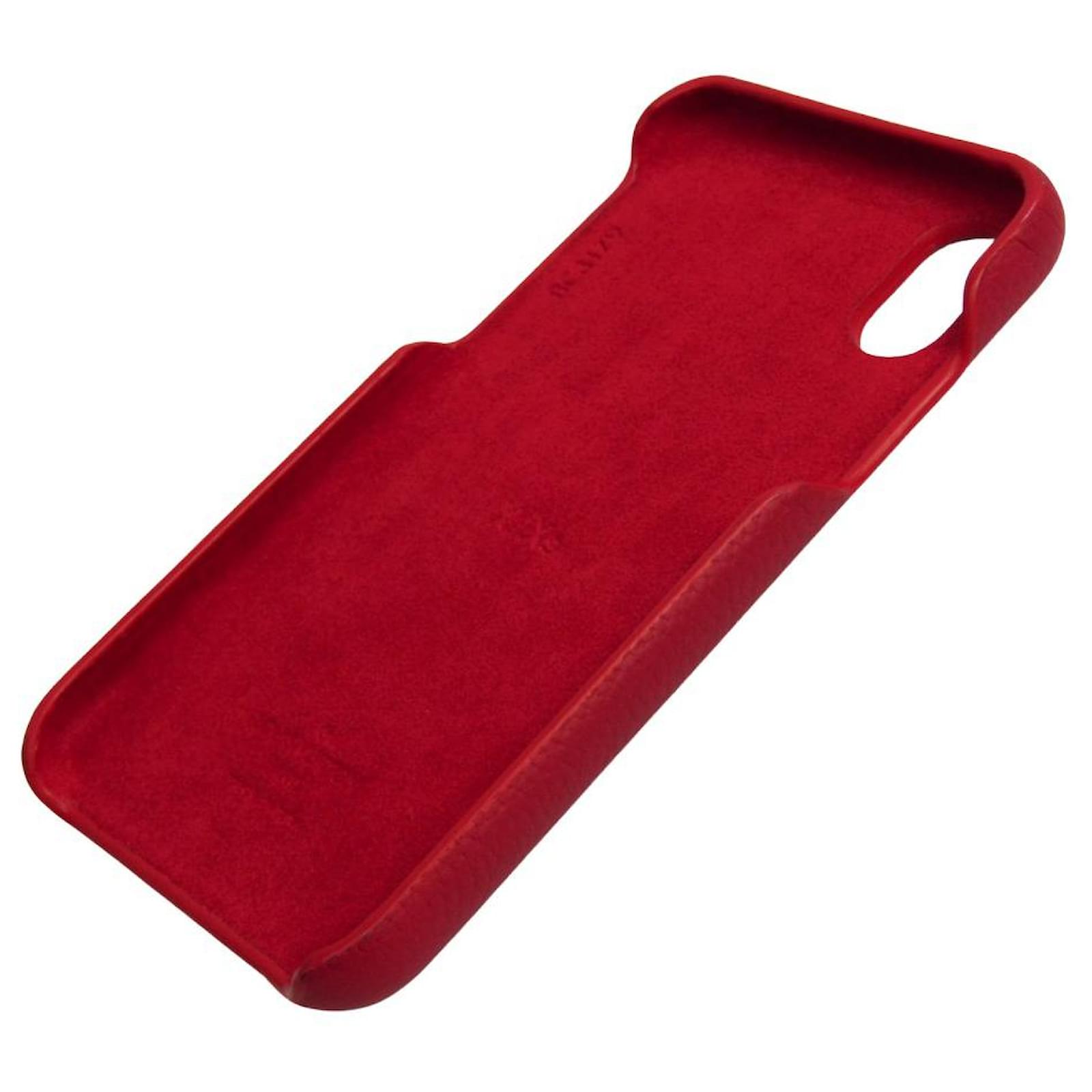 Louis Vuitton Iphone Case Red Leather ref.590990 - Joli Closet