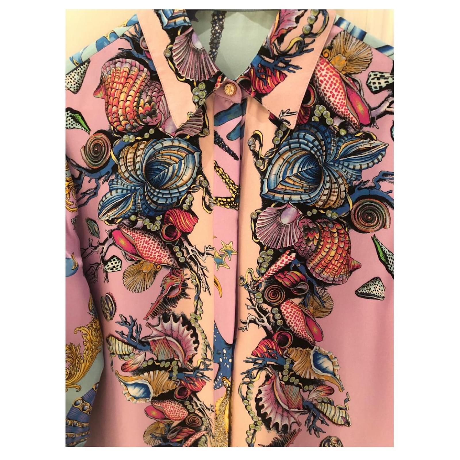 Versace Multicoloured Trésor De La Mer Print Silk Shirt - Shirts from  Brother2Brother UK