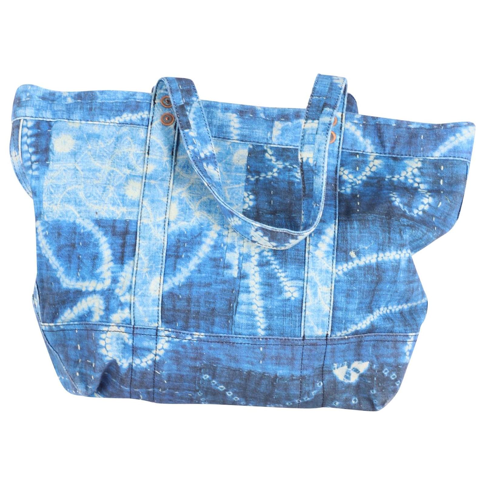 Ralph Lauren Canvas Bag Blue Cloth ref.22599 - Joli Closet