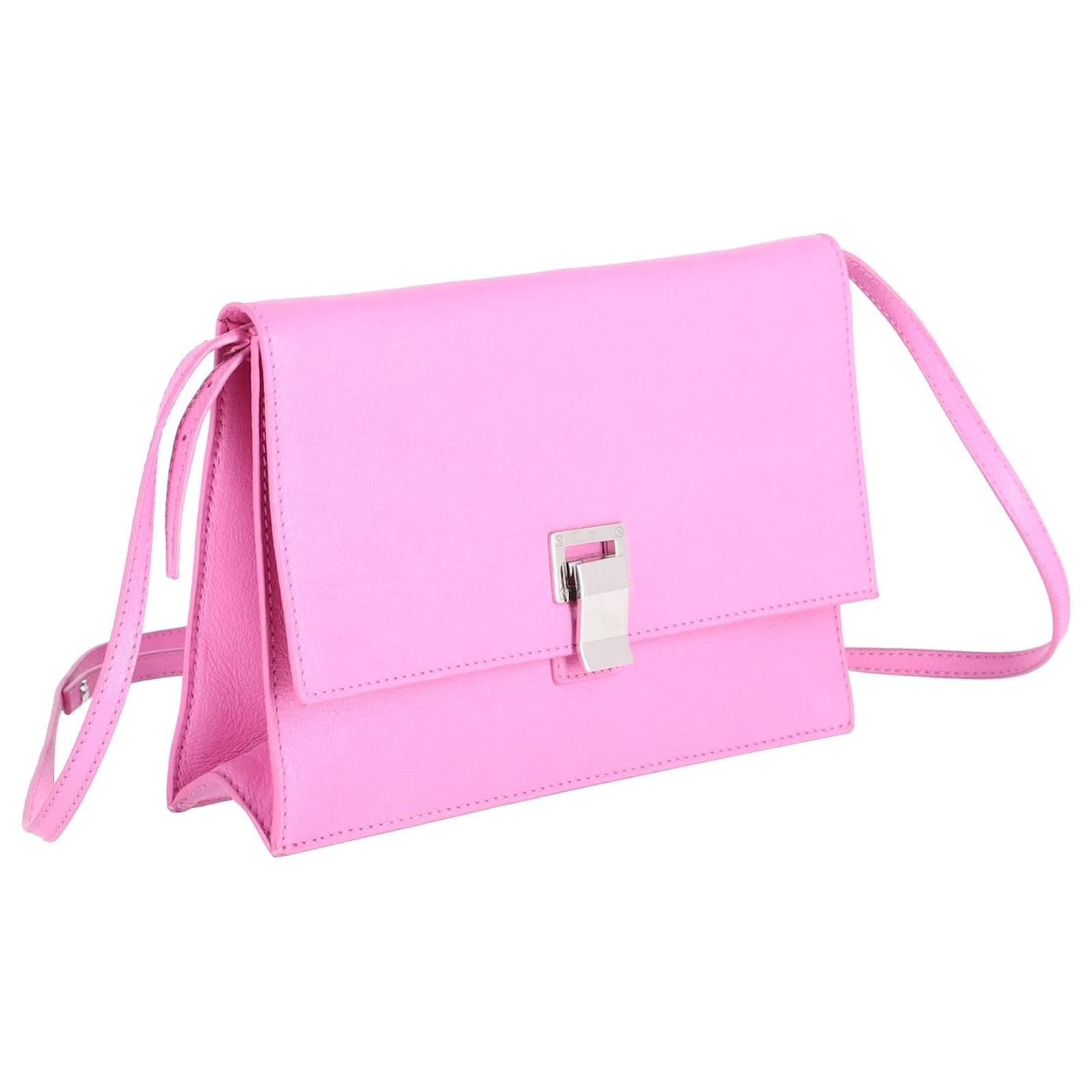 Proenza Schouler Lunch Bag Shoulder Bag in Pink Leather