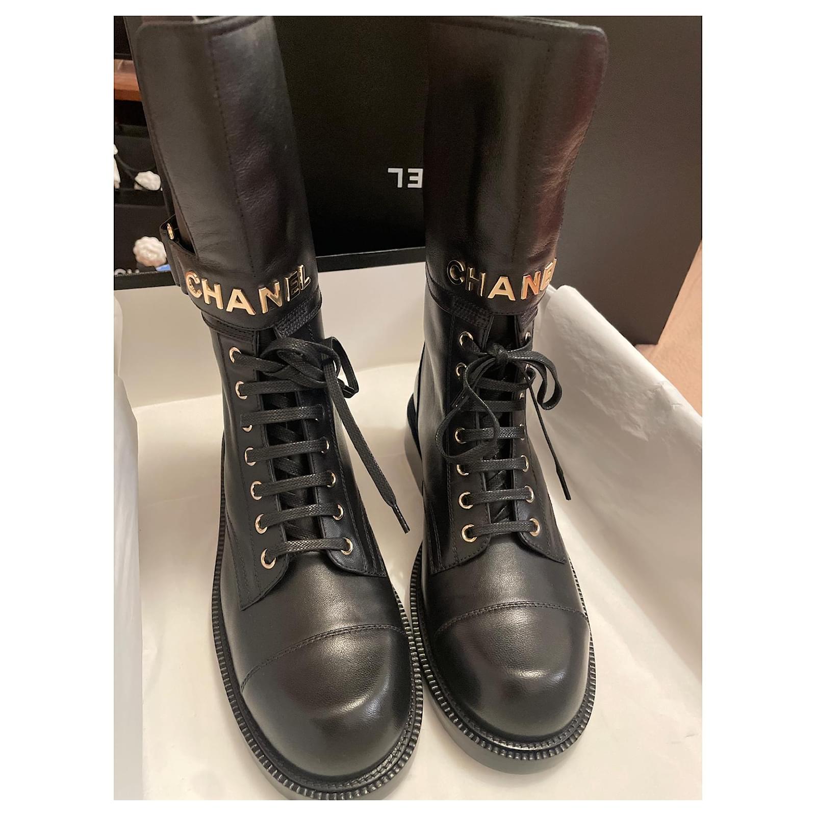 chanel womens boots 8