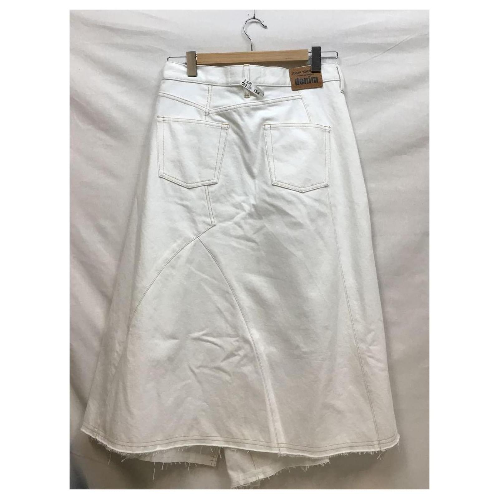 JUNYA WATANABE COMME des GARCONS Skirt/M/Cotton/White ref.JC591147