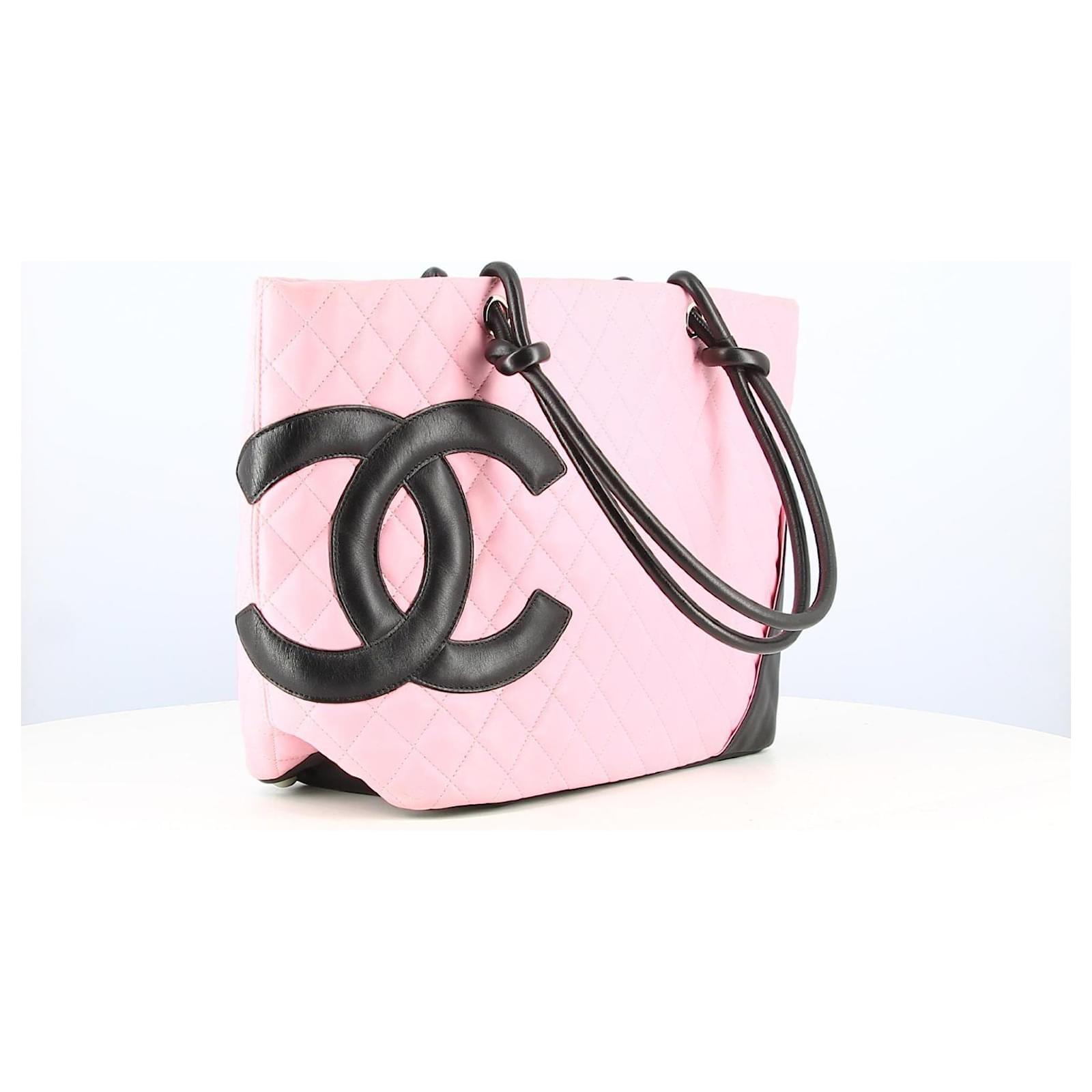 Chanel Small Pink Cambon Tote bag Leather ref.525619 - Joli Closet