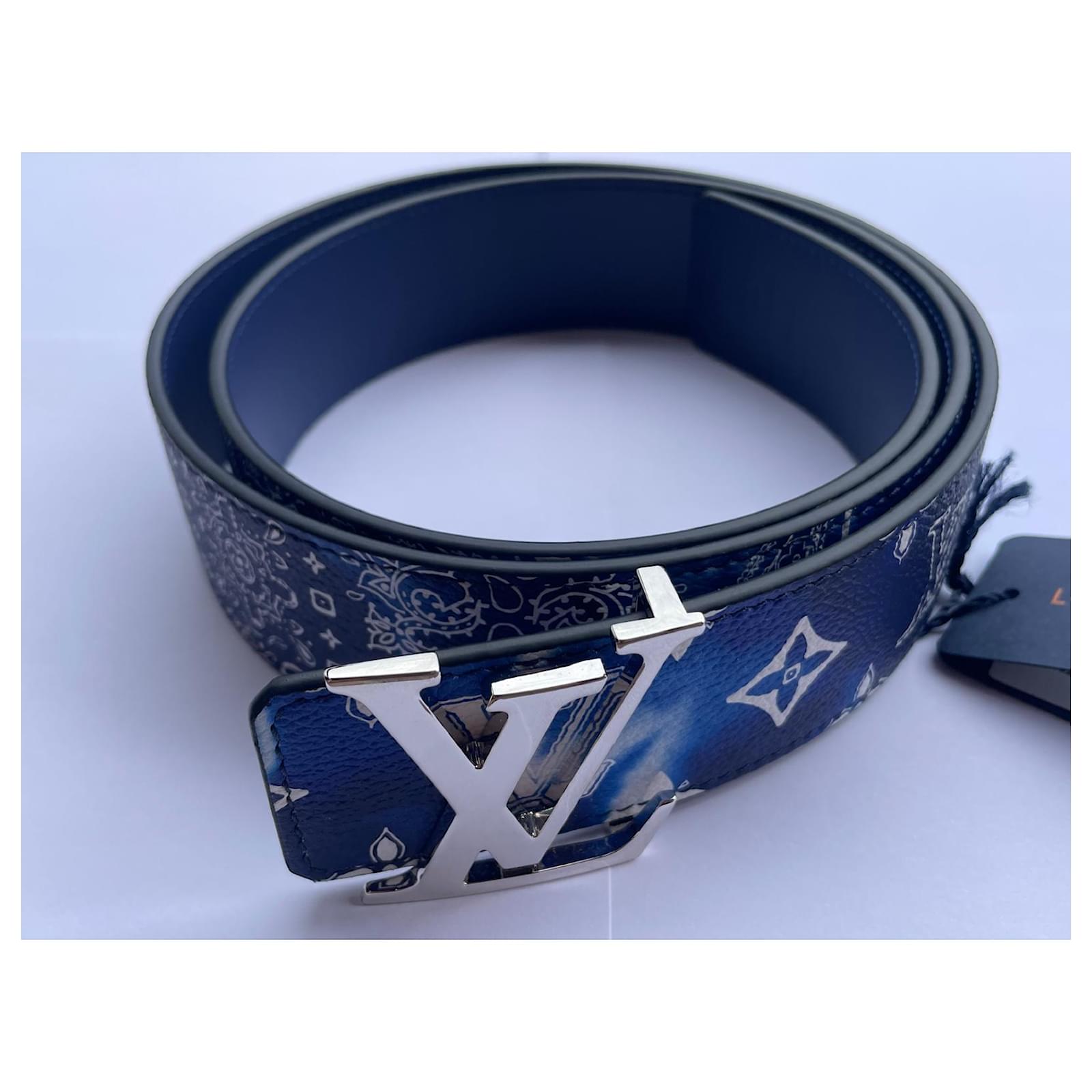 Louis Vuitton Monogram Bandana Stole Scarf Bleached Blue Men's - FW22 - US