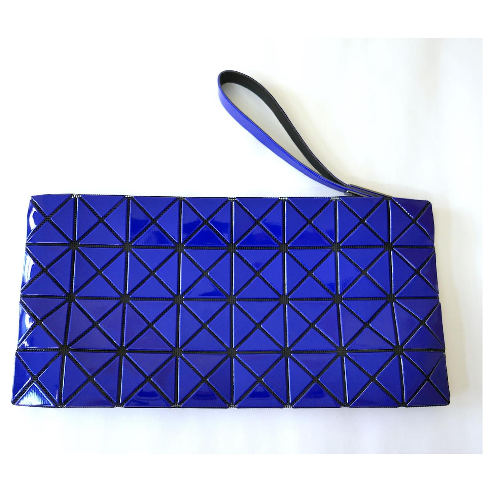 Issey Miyake Bao Bao Prism Clutch Bag Cobalt Blue Synthetic ref