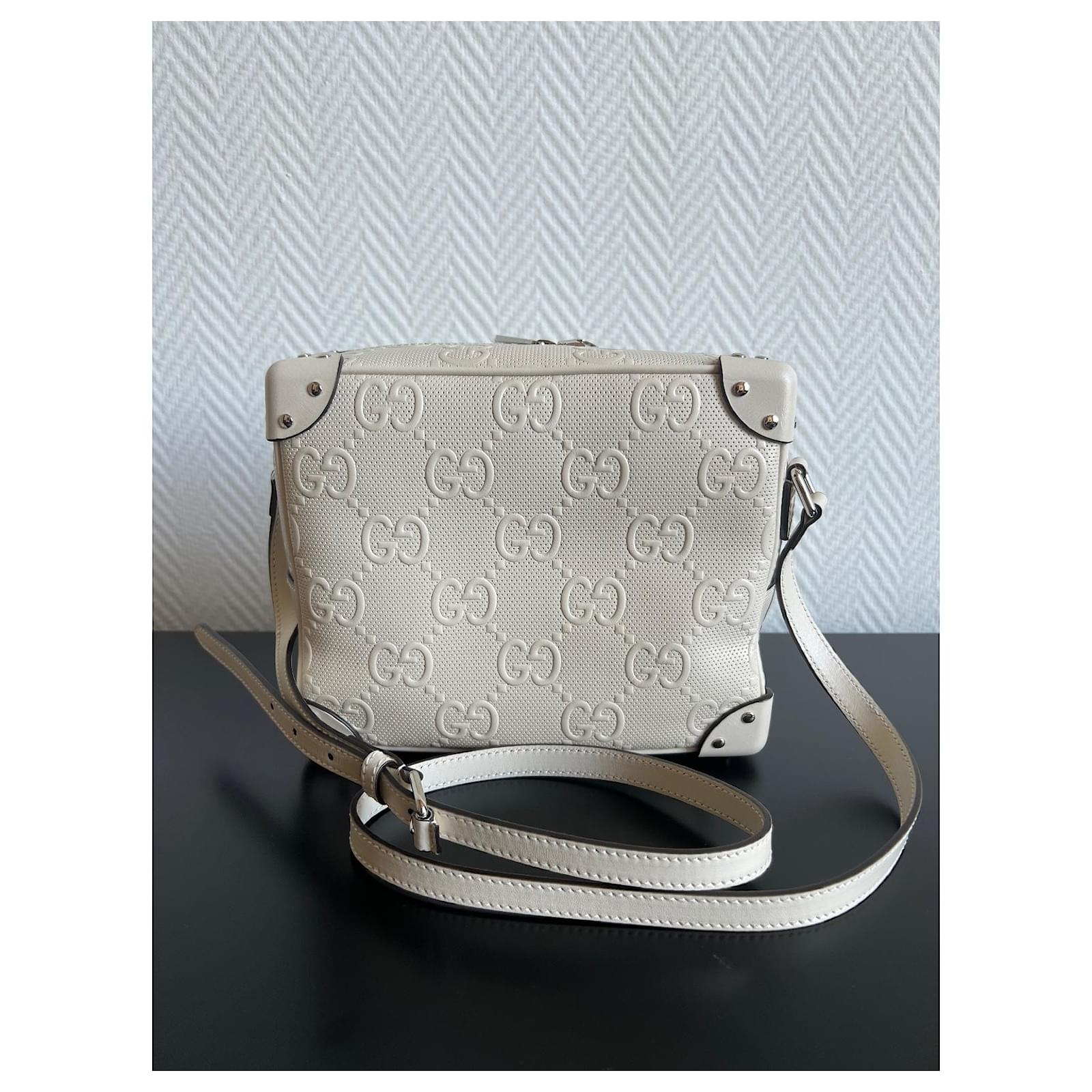 Hermès H��rmes bag Massai ���D:2000 White Leather ref.504445 - Joli Closet