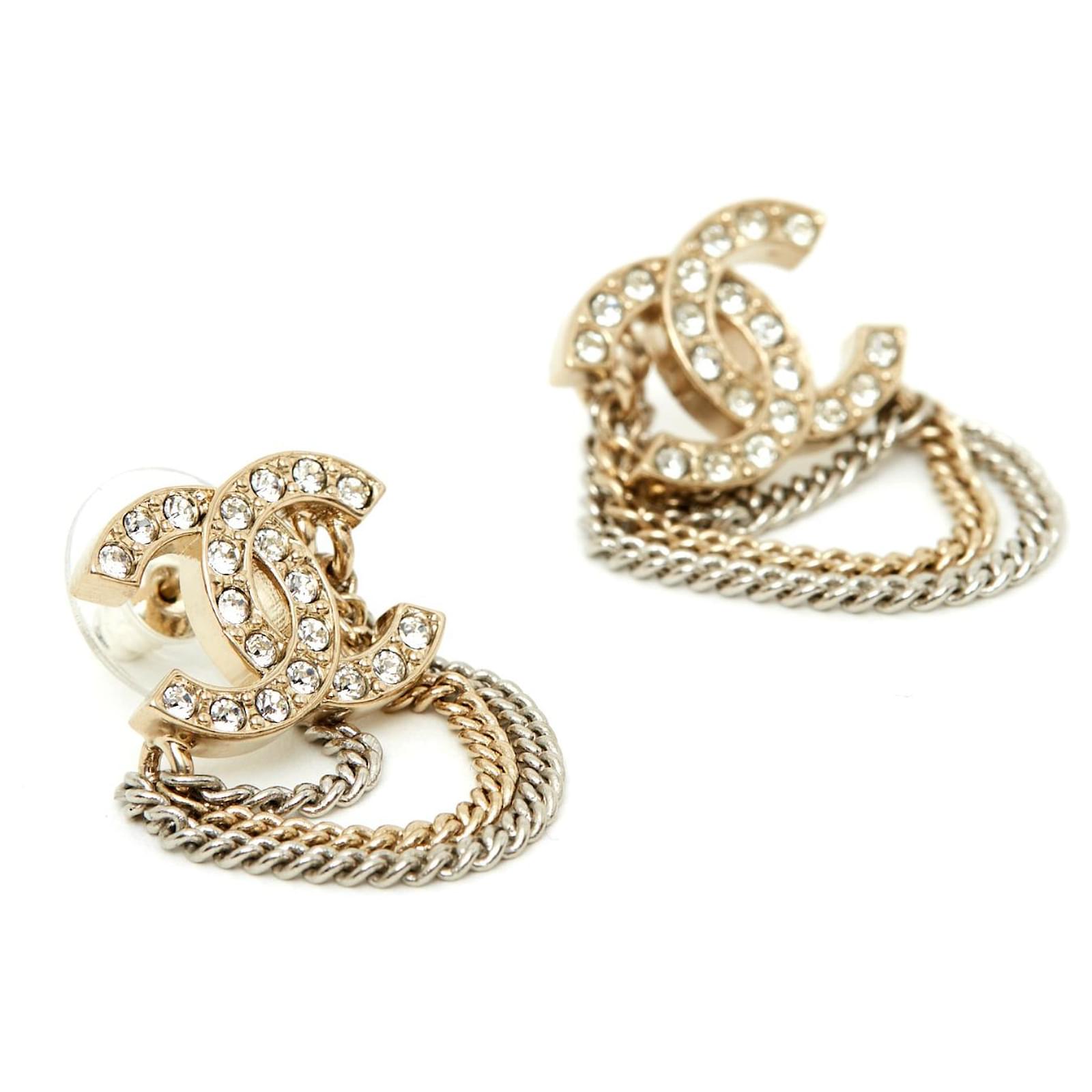Chanel CRYSTAL CC AND CHAINS Golden Metal ref.591680 - Joli Closet