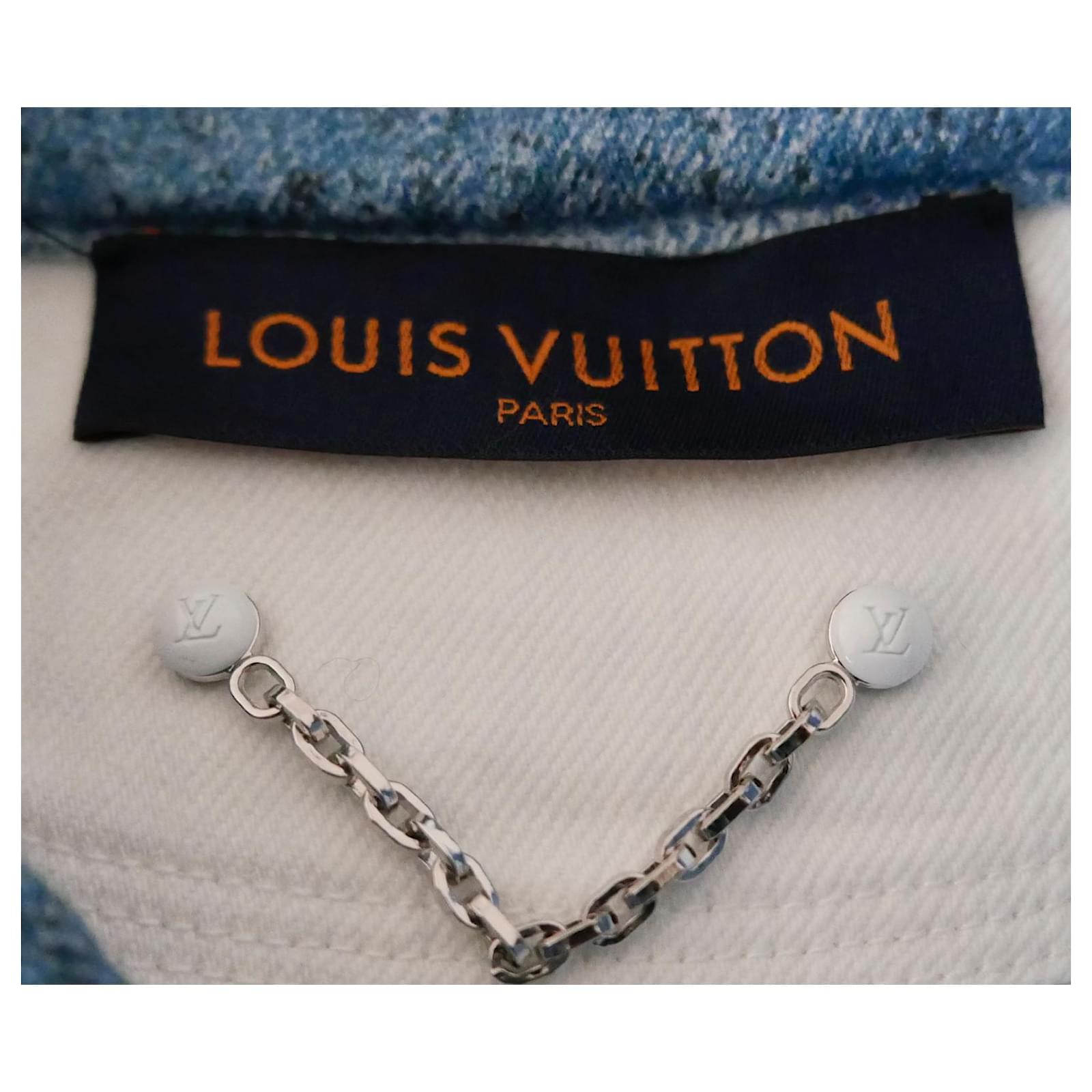 Louis Vuitton 2020 Monogram Spray Denim Jacket - Blue Casual Shirts,  Clothing - LOU304816