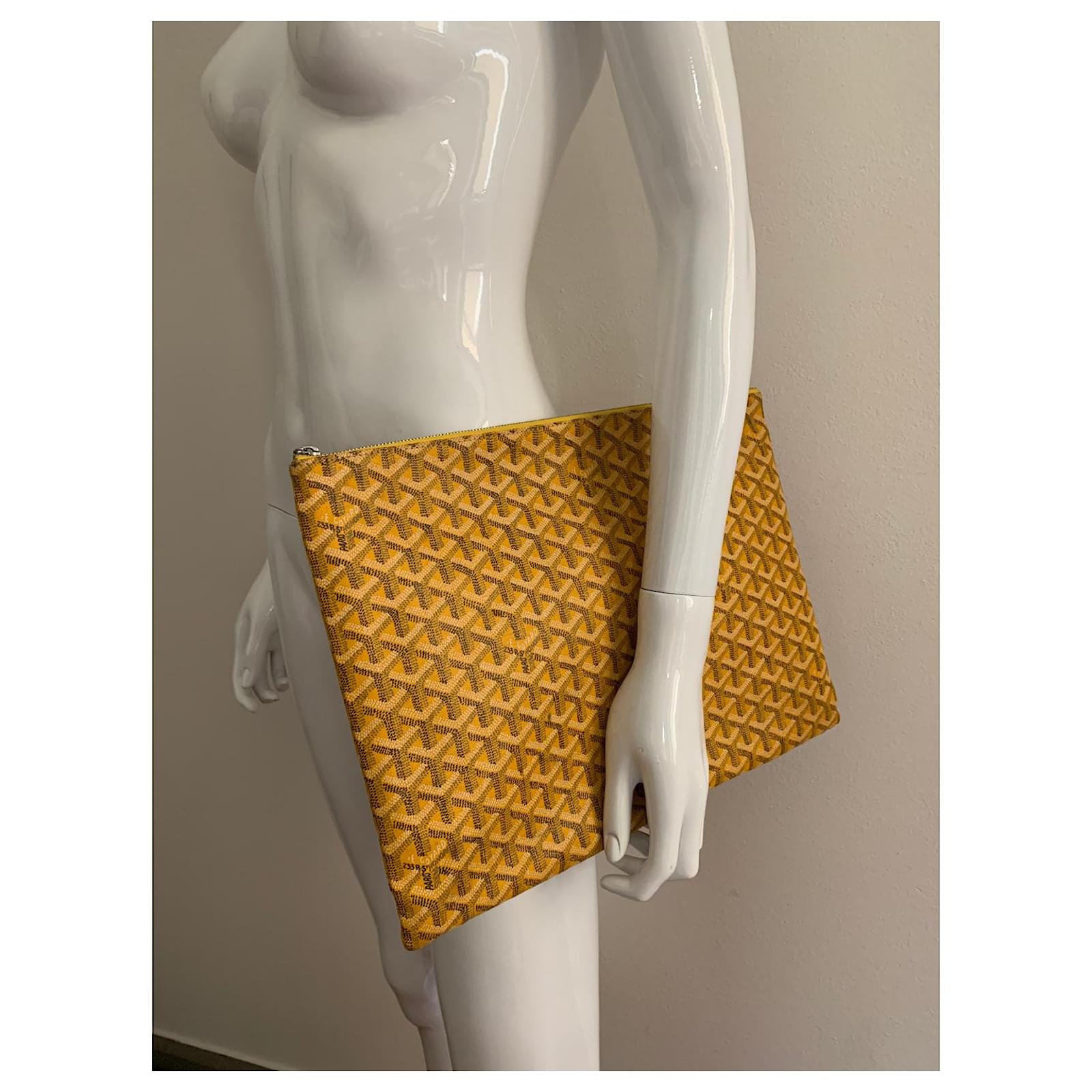 Goyard Yellow Senat business pouch ref.591765 - Joli Closet