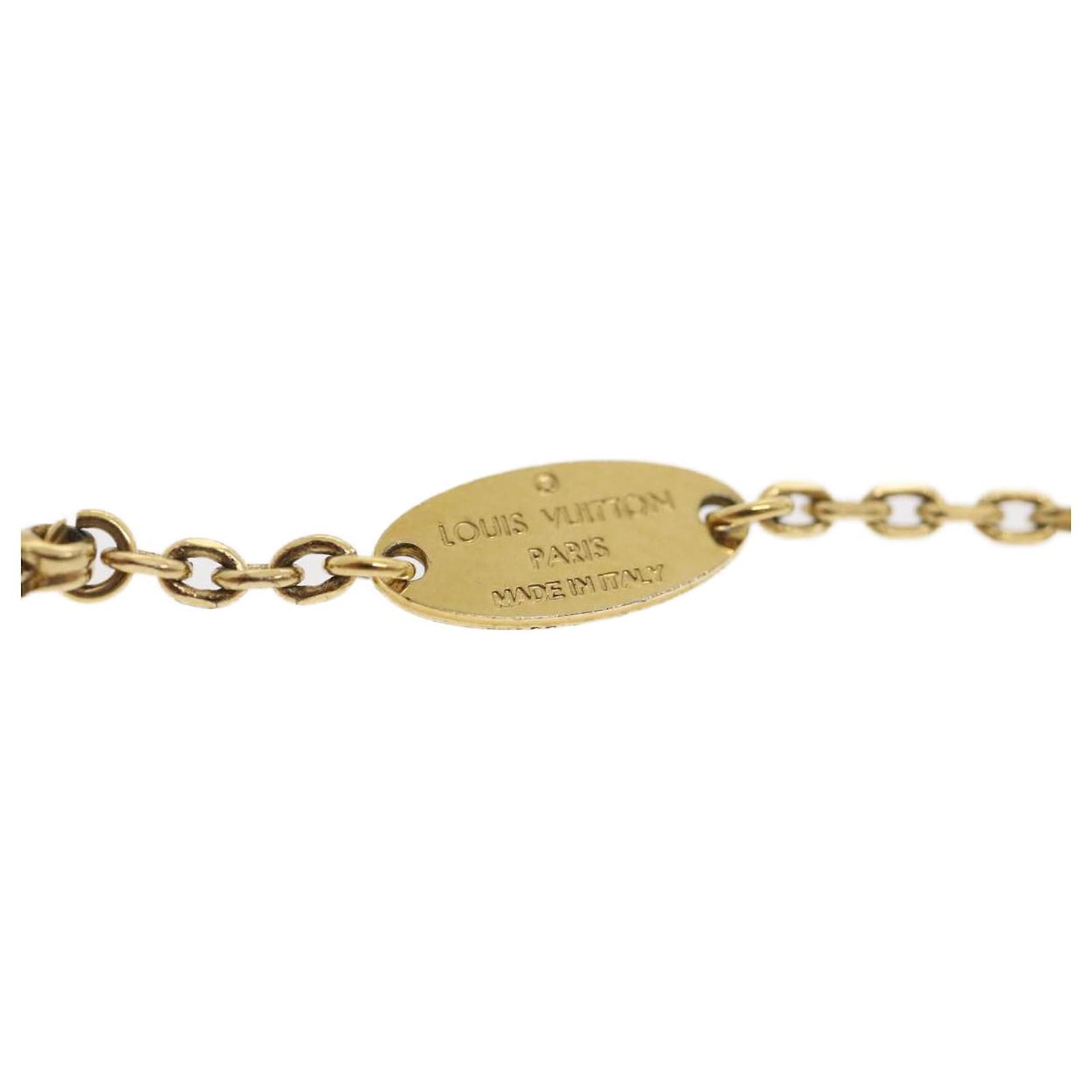 LOUIS VUITTON Bracelet metal Gold M61131 LV Auth rd2076 Golden ref