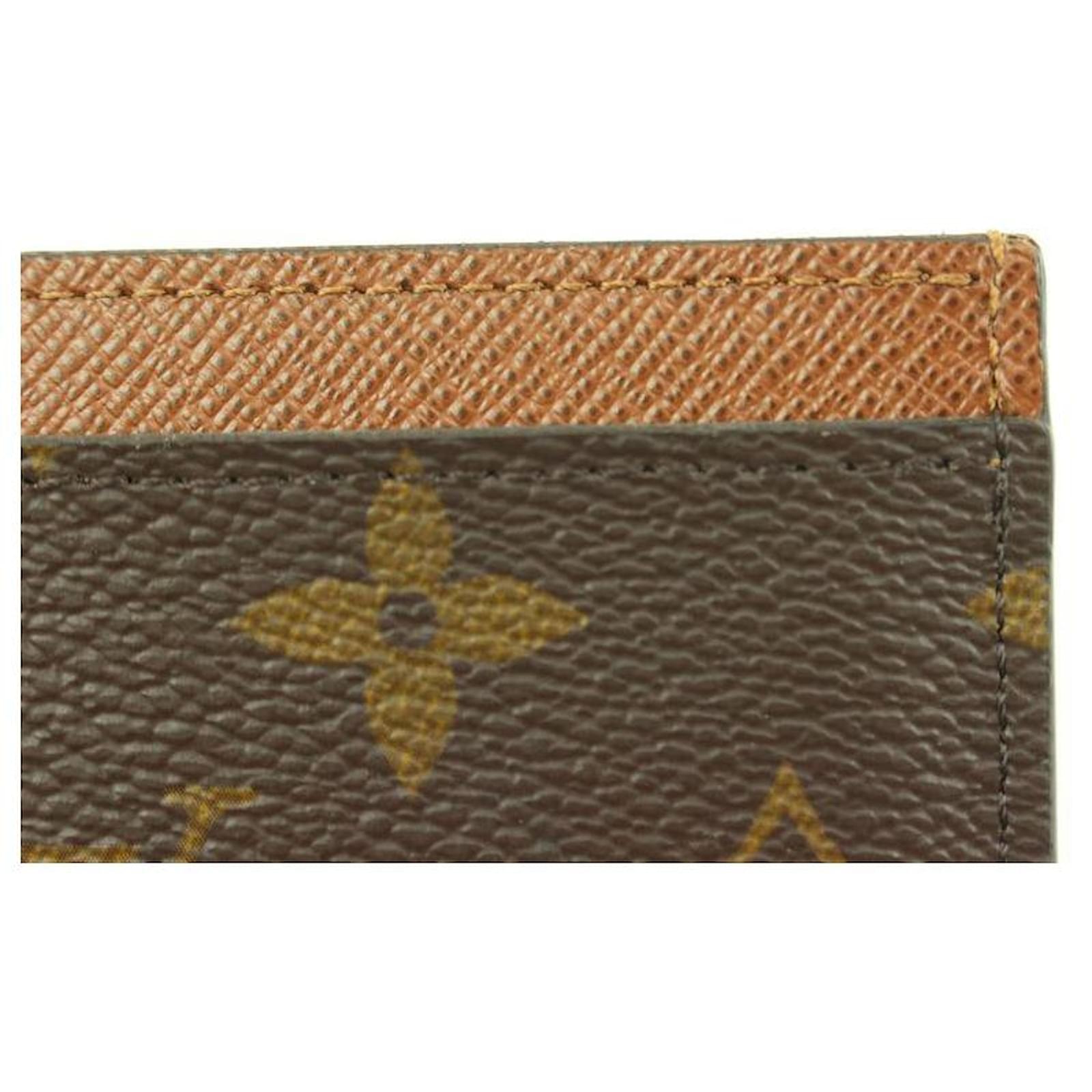 Louis Vuitton Monogram Porte cartes Card Holder Wallet Case 53lk322s