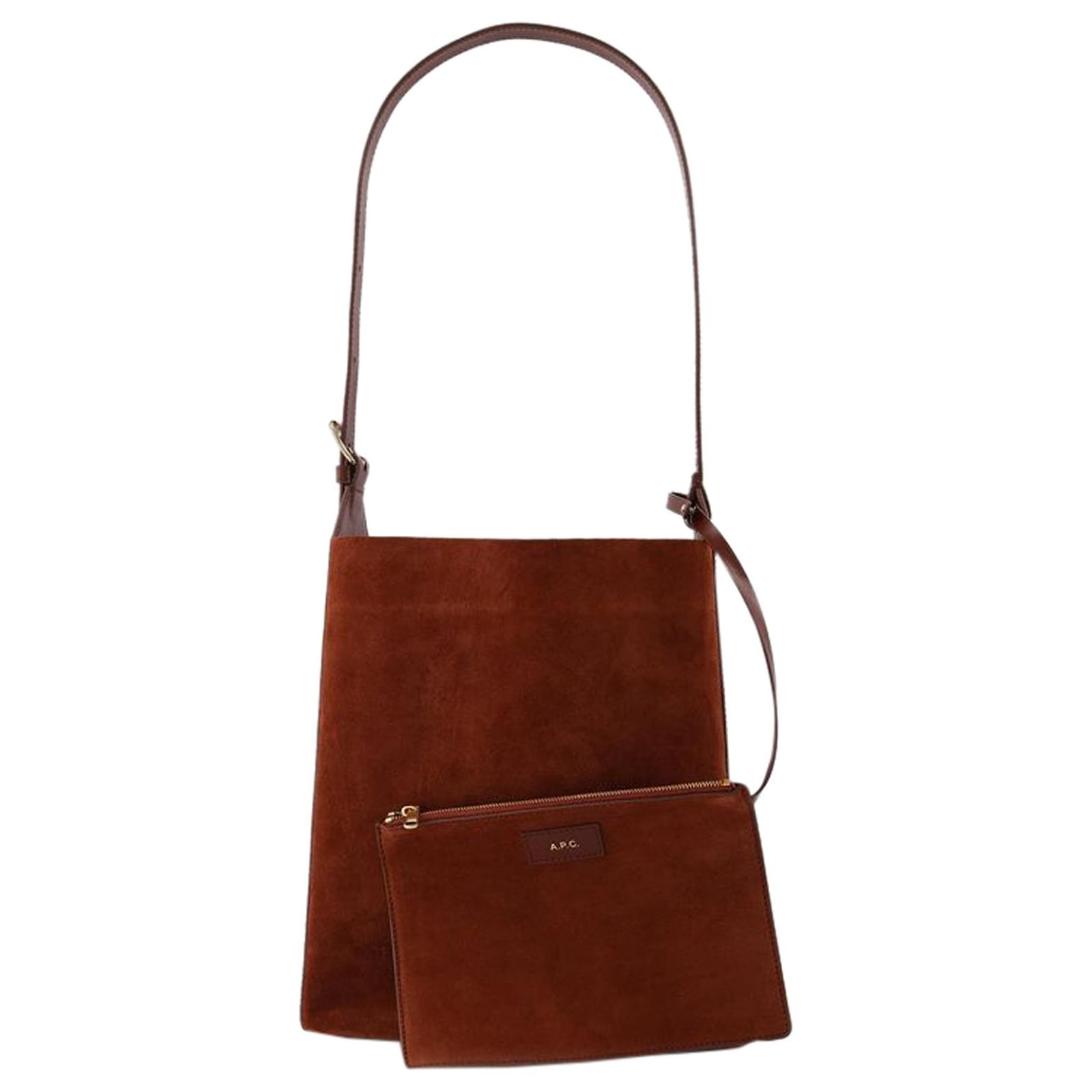 Apc Virginie Bag in Brown Leather ref.592149 - Joli Closet