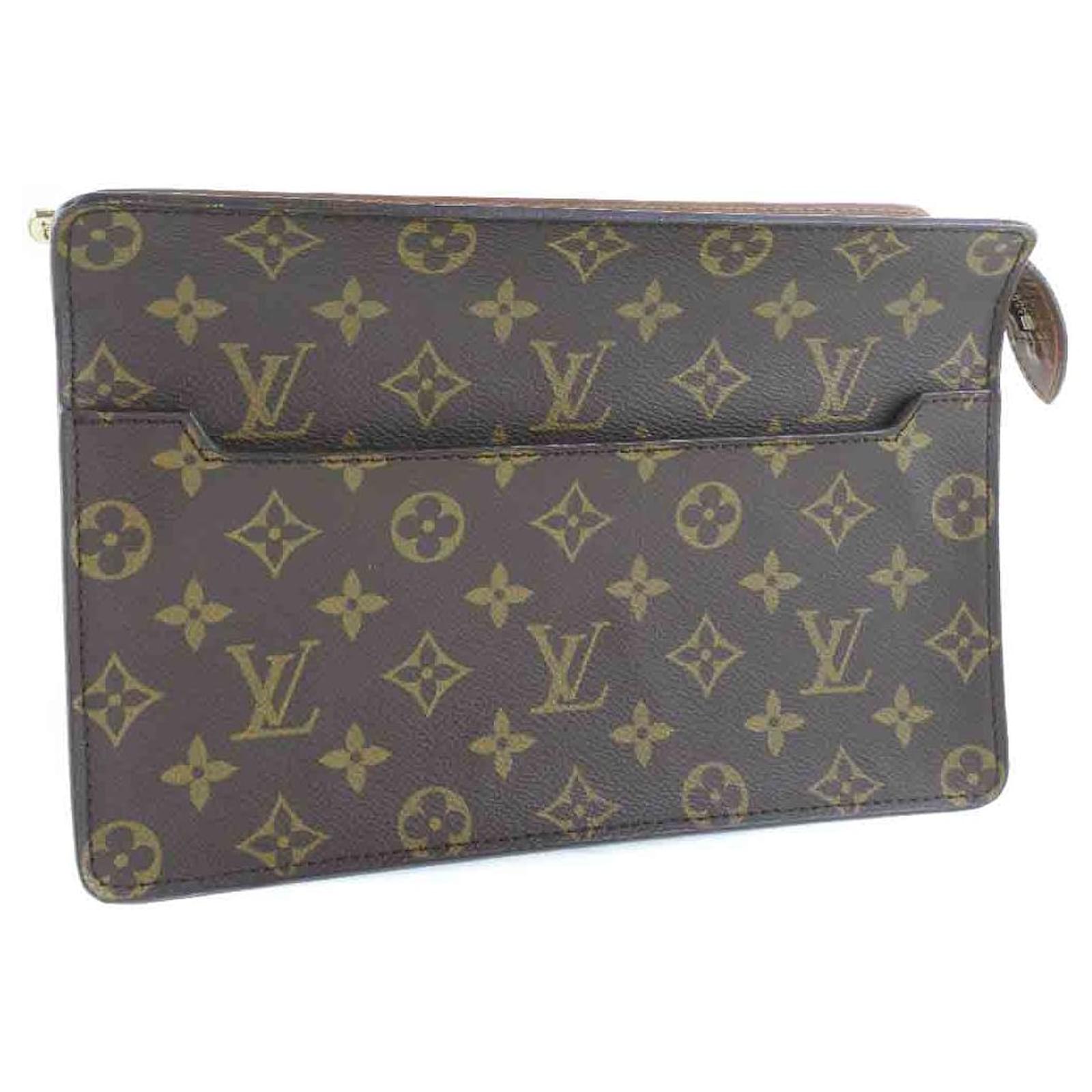 Louis Vuitton Pochette homme Brown Cloth ref.592158 Joli Closet